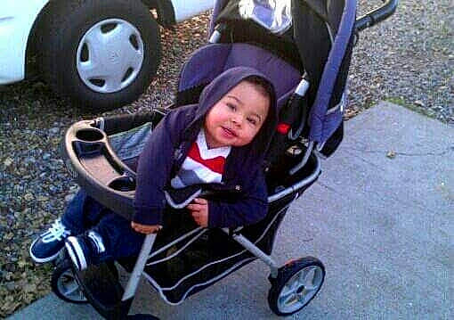 Francisco joined the competition — help win amazing prizes! auto_part, automotive_tire, automotive_wheel_system, baby, baby_carriage, car, child, fender, fun, hubcap, person, photograph, product, rim, snapshot, spoke, tire, toddler, vehicle, wheel