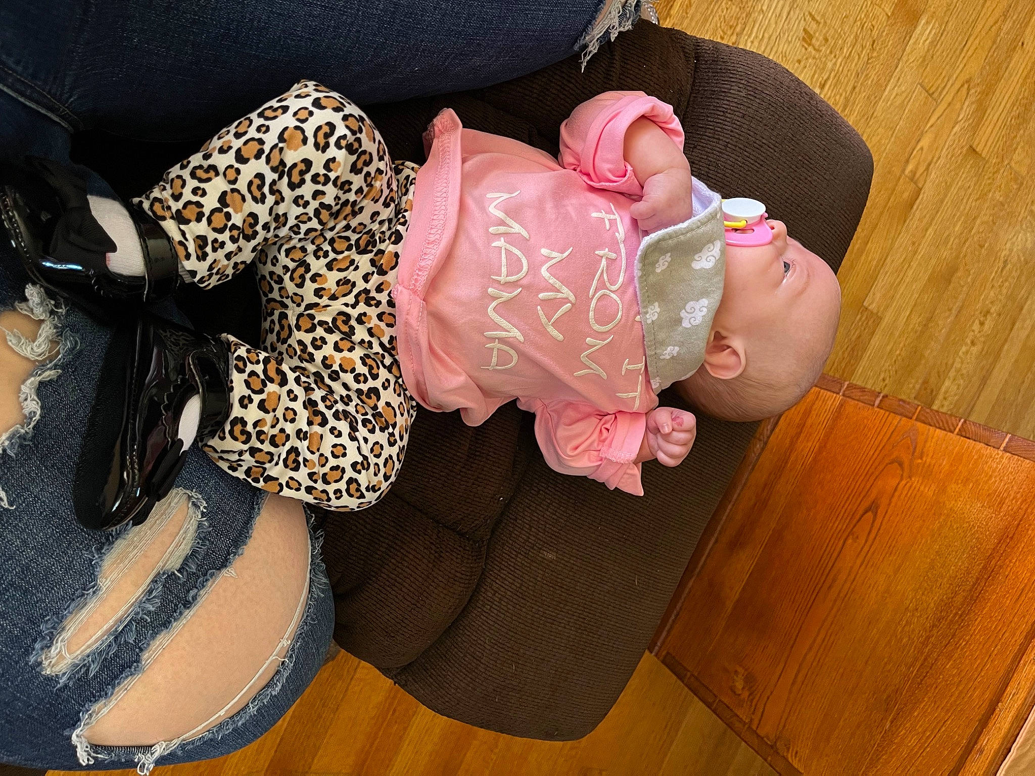 Cadence joined the competition — help win amazing prizes! baby, baby_products, baby_toddler_clothing, bag, comfort, fashion_accessory, flooring, hardwood, headgear, human_leg, nail, pattern, person, sitting, sock, sweetness, thigh, toddler, wood, wood_stain