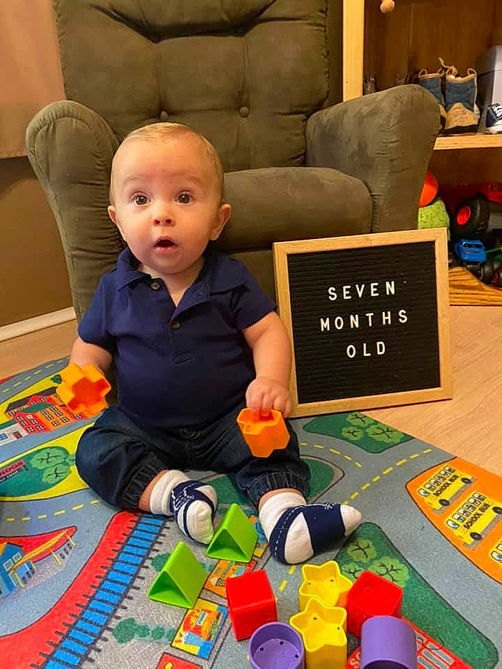 Leighton is registered to the contest to win money with this photo: baby, baby_toys, child, learning, person, play, surprise, toddler, toy