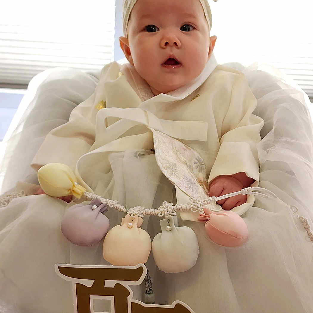 Alexis is registered to the contest to win money with this photo: accessories, baby, birthdaycake, bonnet, cake, cap, clothing, cream, dessert, dress, face, furniture, hat, head, newborn, people, person, photography, portrait, toy