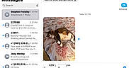 Cassiopeia joined the competition — help win amazing prizes! animal, bed, bedspread, casual, cat, communication, conversation, digital_screen, feline, home, indoor, message_bubble, notification, pet, relaxed, resting, seashell_pattern, smartphone_screen, tabby, text_message