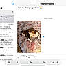 animal, bed, bedspread, casual, cat, communication, conversation, digital_screen, feline, home, indoor, message_bubble, notification, pet, relaxed, resting, seashell_pattern, smartphone_screen, tabby, text_message
