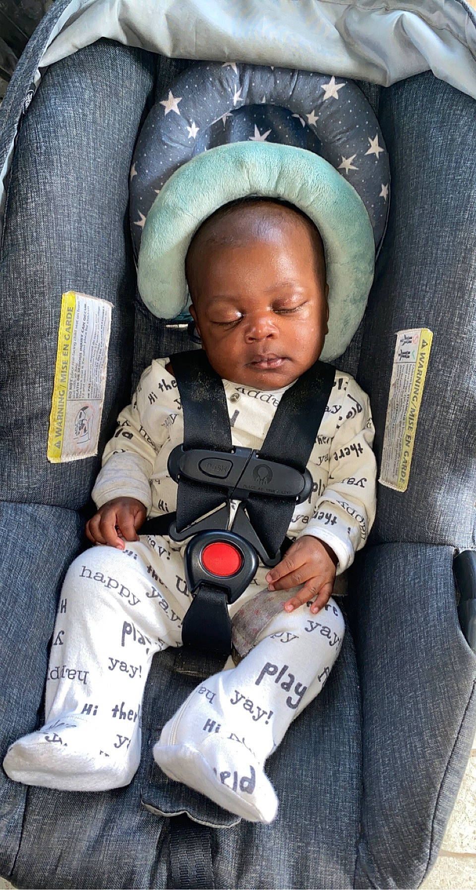Donnie joined the competition — help win amazing prizes! baby, baby_carriage, baby_in_car_seat, baby_products, baby_safety, baby_toddler_clothing, car_seat, carmine, cheek, child, comfort, finger, linens, outerwear, person, sitting, skin, sleeve, textile, toddler