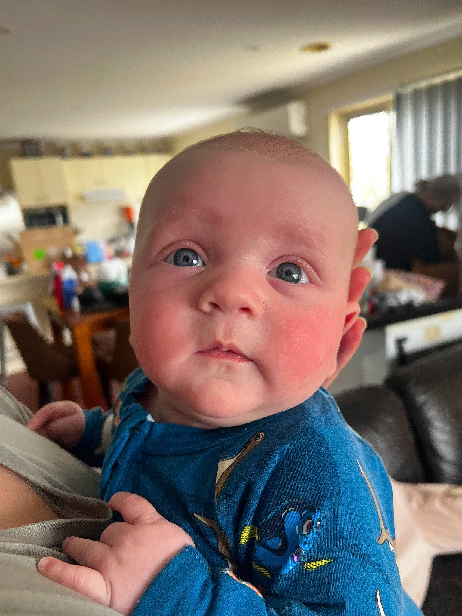 Charlie joined the competition — help win amazing prizes! baby, baby_products, baby_toddler_clothing, chair, cheek, child, chin, comfort, electric_blue, fun, person, room, seat_belt, sitting, skin, sleeve, toddler, vacation