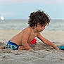 Christopher joined the competition — help win amazing prizes! child, toddler, beach, sand, playing, swim_trunks, curly_hair, ocean, sky, outdoor, summer, water, nature, fun, sunset, sand_toys, casual, vacation, young_child, exploration