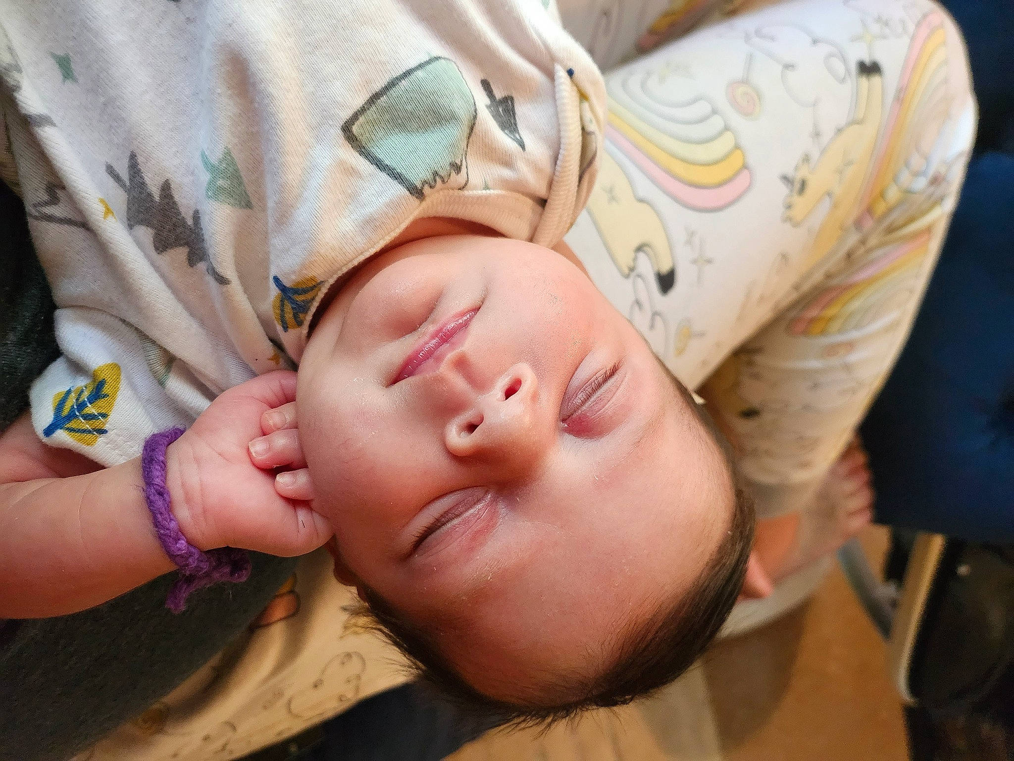 Emma'Lyn is registered to the contest to win money with this photo: baby, baby_toddler_clothing, cheek, child, comfort, eye, eyelash, finger, fun, gesture, hand, happy, hat, mouth, nail, nose, person, skin, smile, toddler