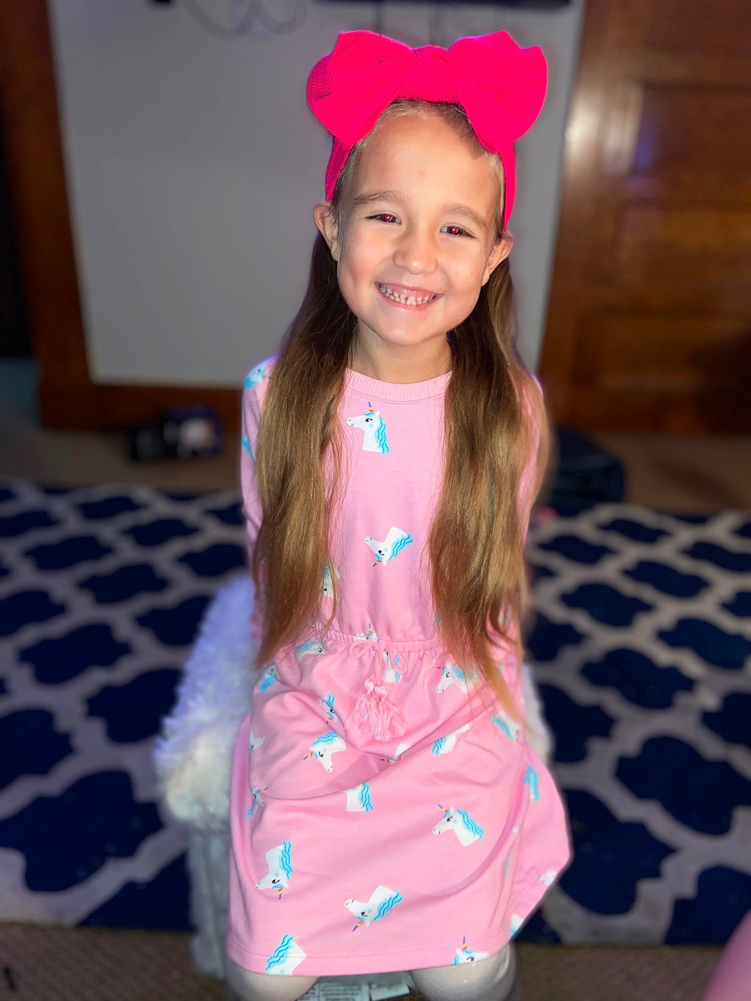 Amiyah is registered to the contest to win money with this photo: child, electric_blue, eye, face, fashion, fashion_design, fun, hair, happy, head, human_body, joy, magenta, neck, person, pink, purple, skin, smile, standing