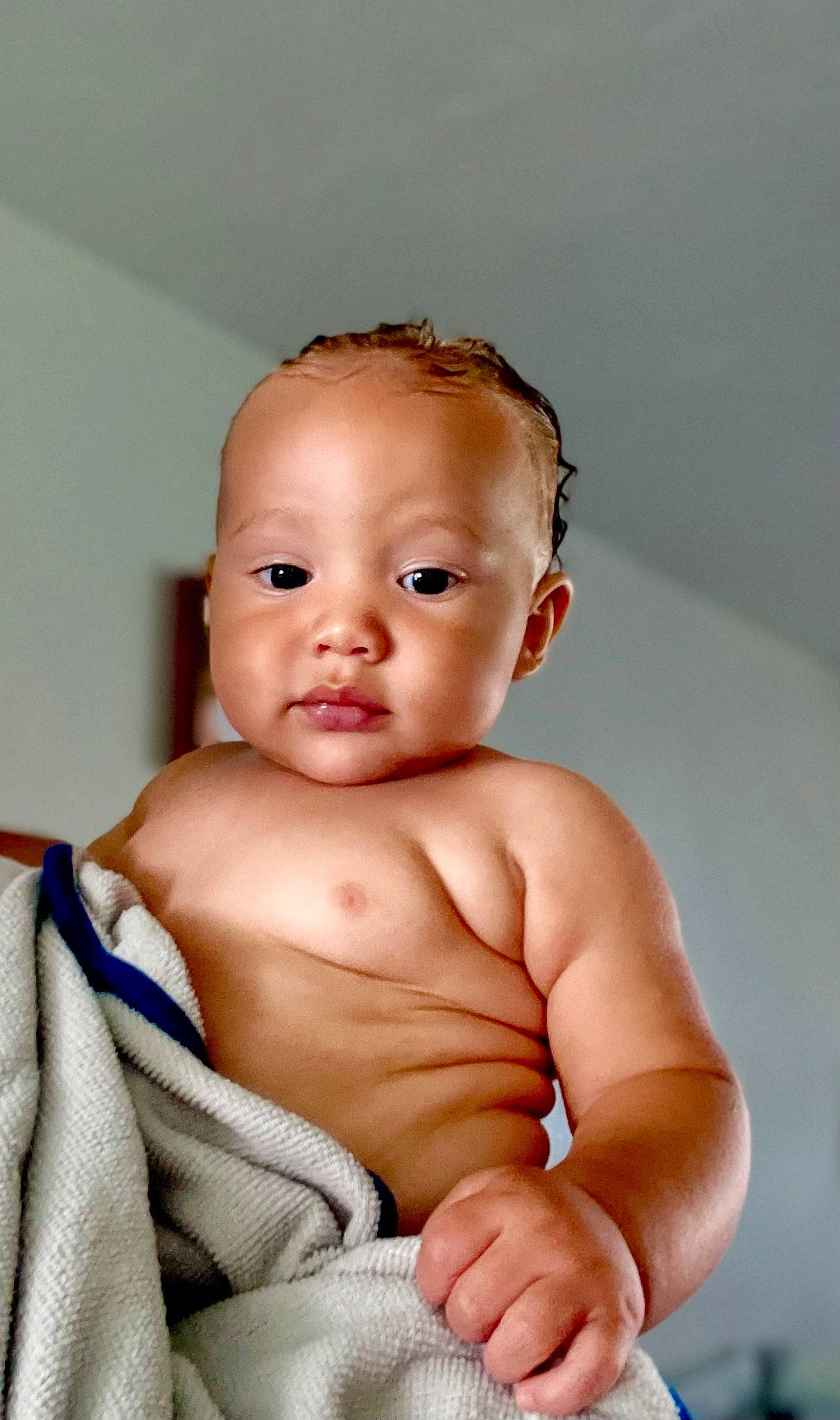 Greysen joined the competition — help win amazing prizes! baby, cheek, chest, eye, eyebrow, face, finger, flash_photography, hair, hairstyle, hand, head, human_body, iris, lip, neck, nose, person, shoulder, skin