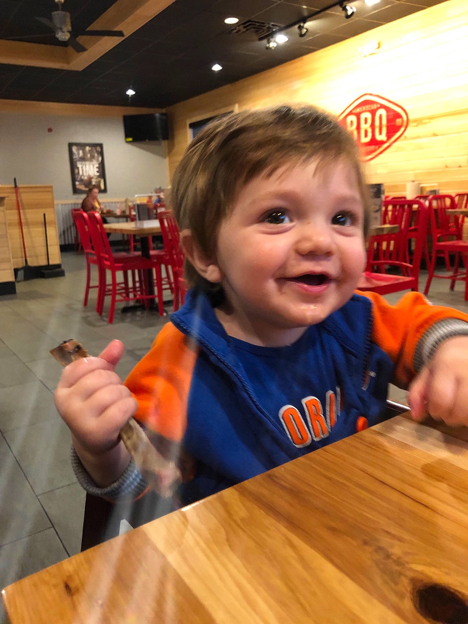 Keegan joined the competition — help win amazing prizes! child, fun, person, toddler, wood