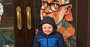 Xavier is registered to the contest to win money with this photo: accessories, baby, boy, child, clothing, coat, face, glasses, hat, head, hood, jacket, jeans, knitwear, male, pants, person, photography, portrait, sweater