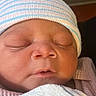 Torii joined the competition — help win amazing prizes! newborn, baby, sleeping, infant, hat, blanket, closeup, face, peaceful, soft, cute, wrapped, child, person, indoors, headwear, skin, resting, newborn_hat, newborn_blanket