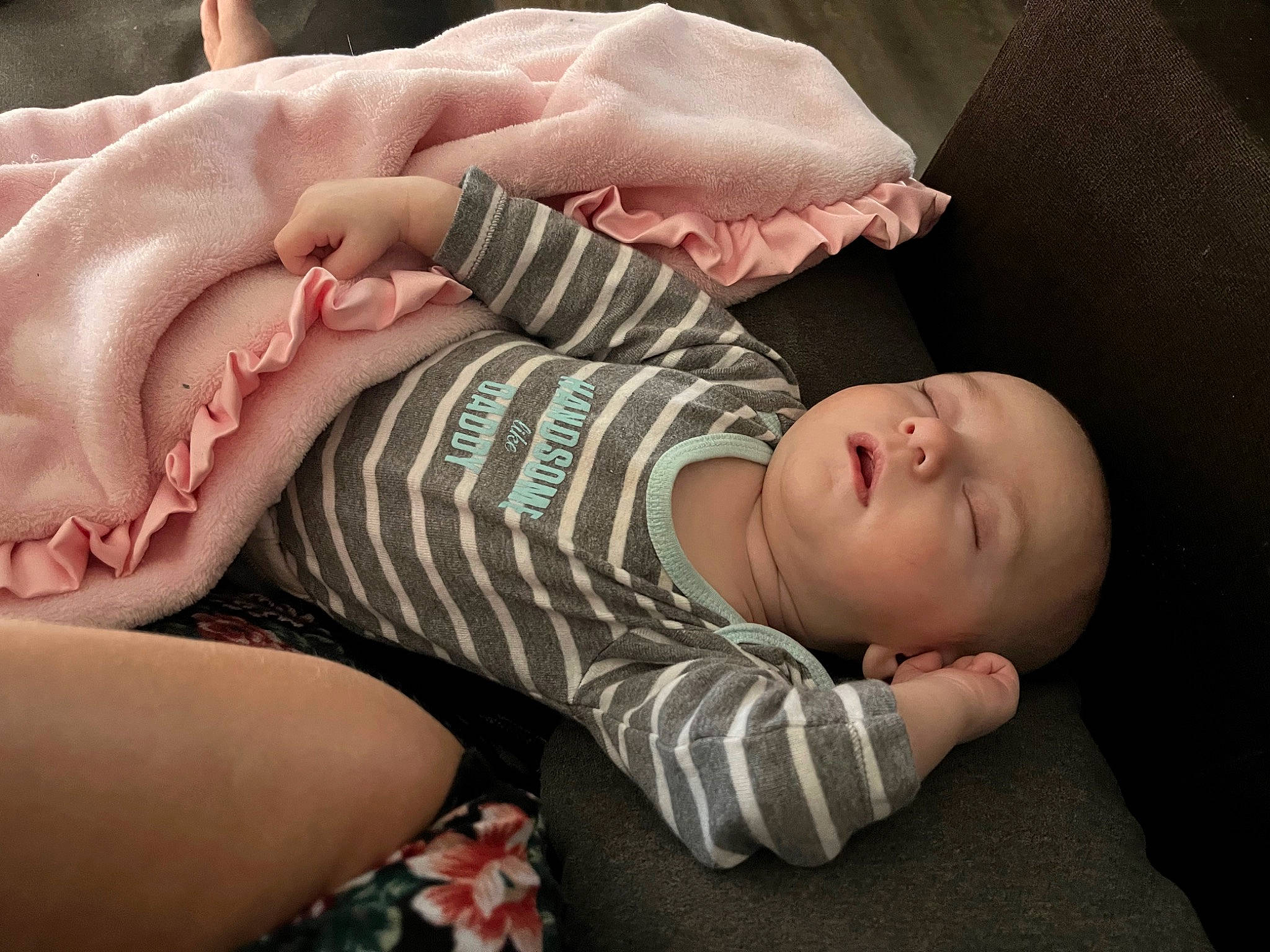 Liam joined the competition — help win amazing prizes! arm, baby, baby_sleeping, baby_toddler_clothing, cheek, comfort, elbow, facial_expression, finger, gesture, hand, headgear, human_body, leg, lip, mouth, neck, person, skin, sleeve