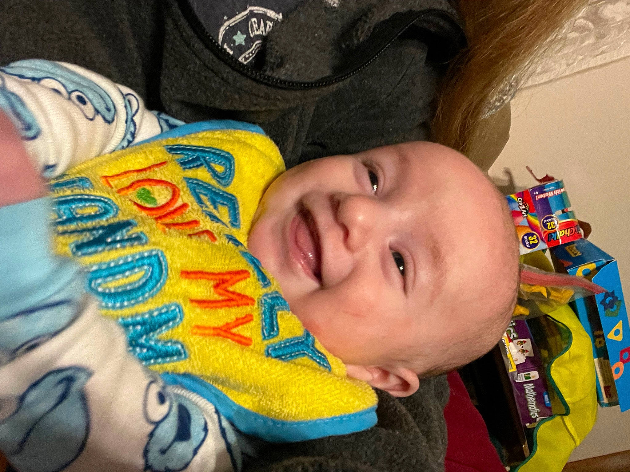 Liam joined the competition — help win amazing prizes! baby_toddler_clothing, cheek, chin, ear, eye, eyebrow, face, forehead, happy, human, human_body, iris, lip, mouth, neck, nose, person, skin, smile, textile