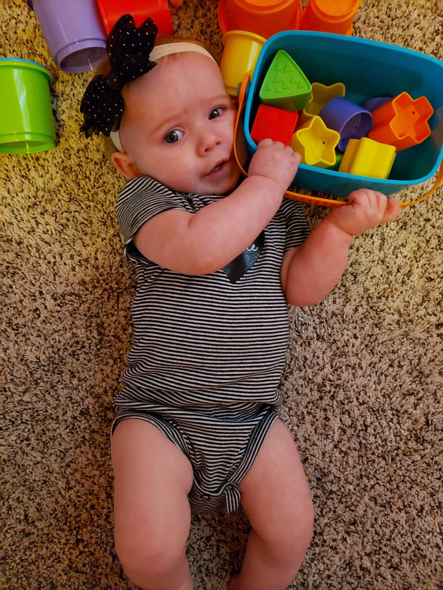 Aeris joined the competition — help win amazing prizes! baby, child, fun, leg, person, play, smile, thigh, toddler, toy, vacation, yellow