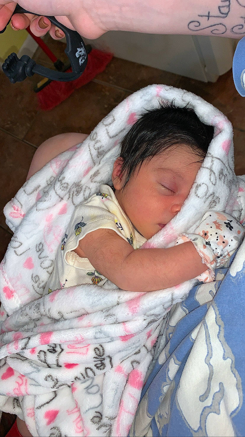 Xa'Layaa is registered to the contest to win money with this photo: baby, baby_products, baby_toddler_clothing, bedding, bedtime, cheek, child, comfort, face, facial_expression, fun, linens, mouth, pattern, person, pink, plate, sitting, skin, sleeve