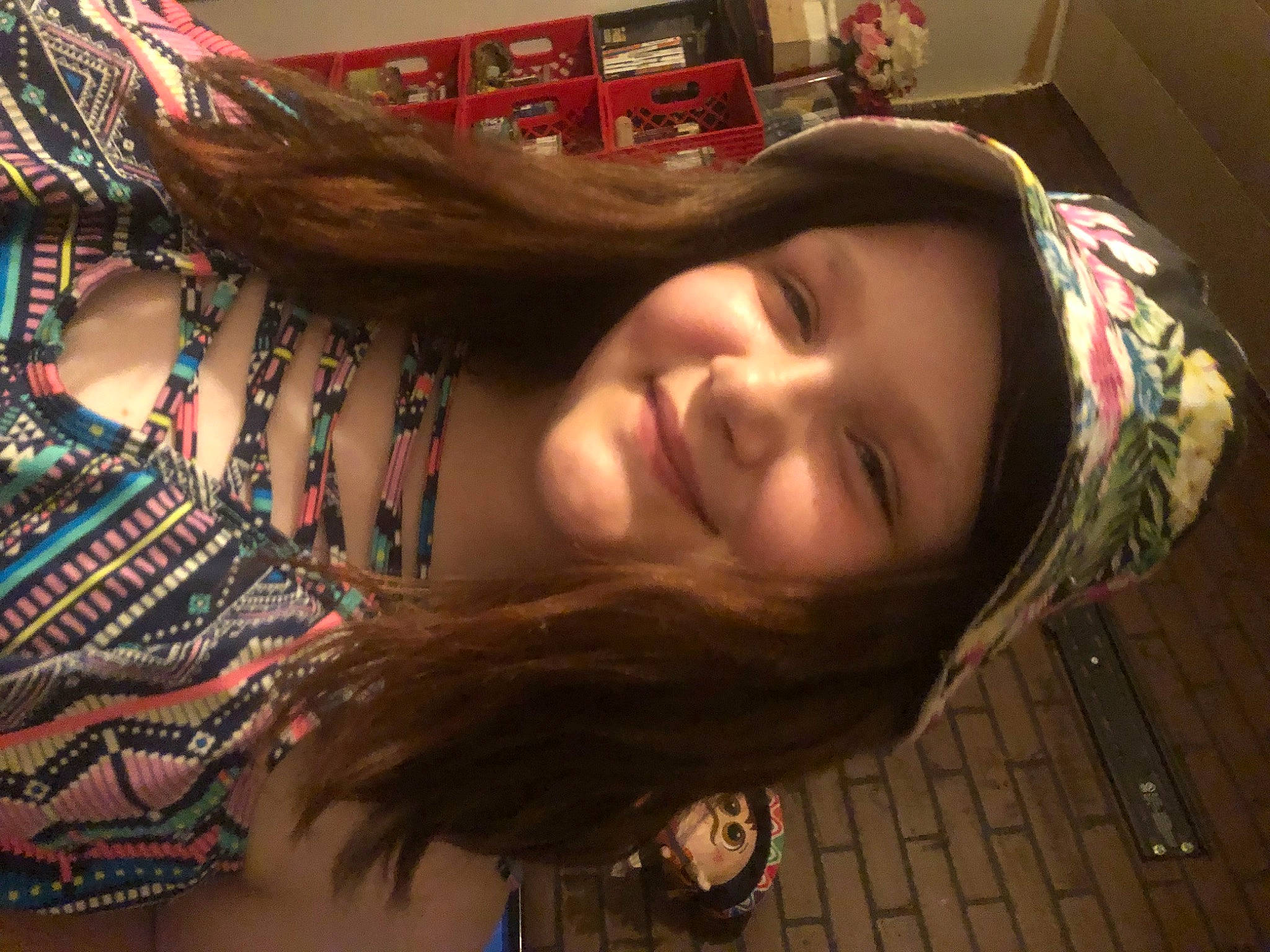 Ariel is registered to the contest to win money with this photo: black_hair, cool, eye, eyebrow, eyelash, facial_expression, flash_photography, hair, hairstyle, happy, headgear, headwear, human_body, iris, jaw, joy, lip, mouth, neck, person