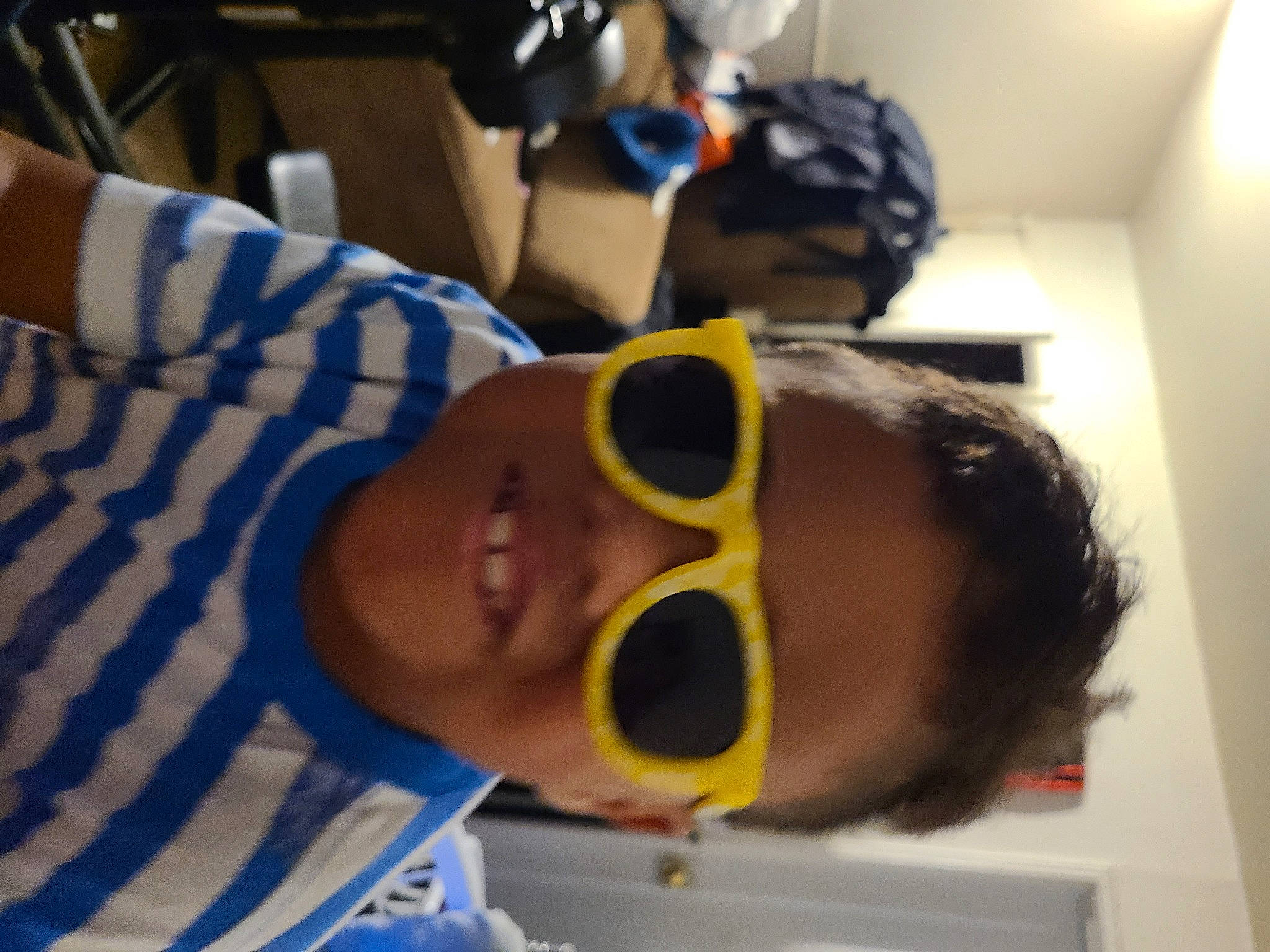 Aleczander joined the competition — help win amazing prizes! audio_equipment, child, cool, eyewear, fun, goggles, happy, hearing, helmet, jaw, joy, nose, person, personal_protective_equipment, room, smile, sports_gear, sunglasses, toddler, vision_care