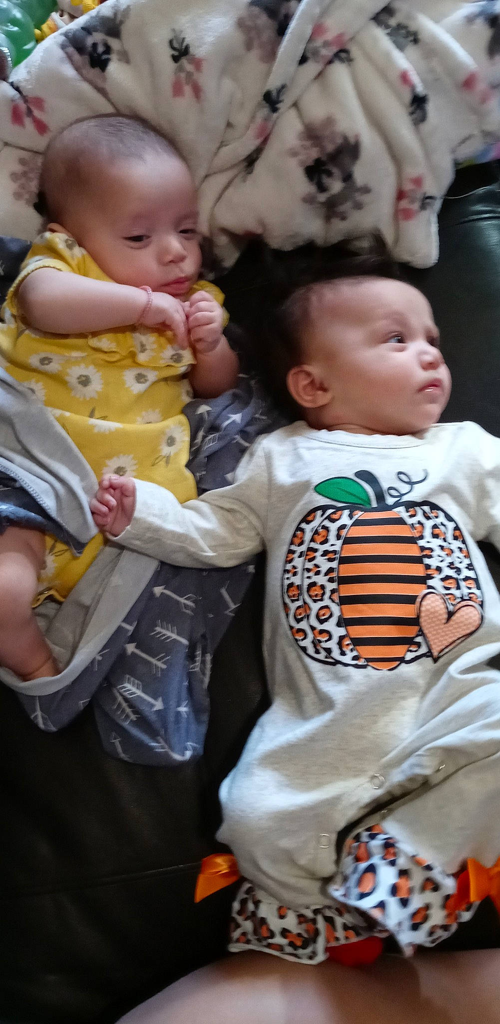 Kassidy joined the competition — help win amazing prizes! arm, baby_toddler_clothing, black, cheek, eye, facial_expression, head, mammal, mouth, nose, orange, organ, person, photograph, product, skin, standing, textile, vertebrate, white