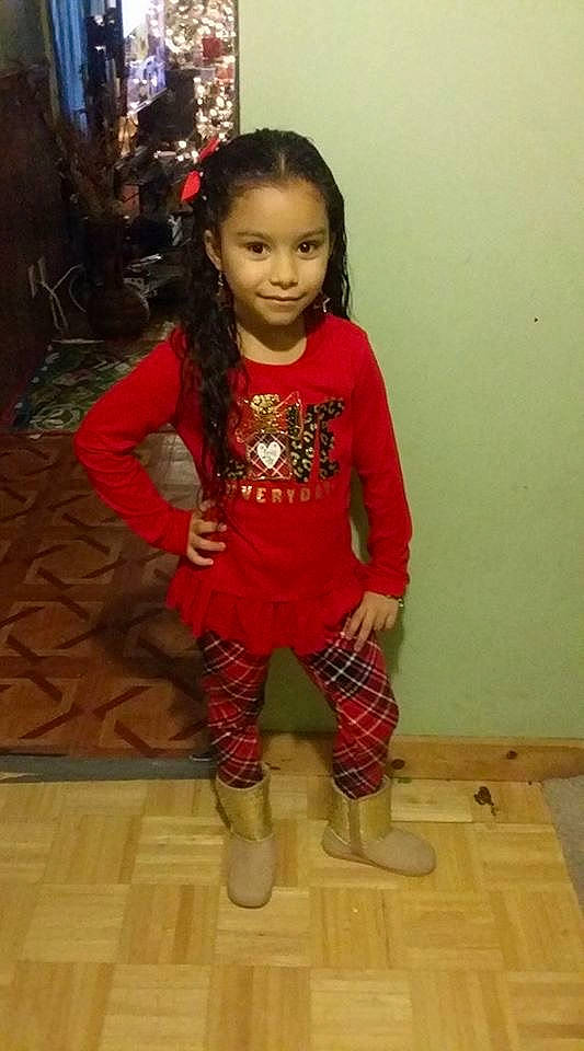 Ashlyn Aviles-vazquez is registered to the contest to win money with this photo: child, child_model, clothing, joy, leg, person, sleeve, smile, standing, tights, toddler