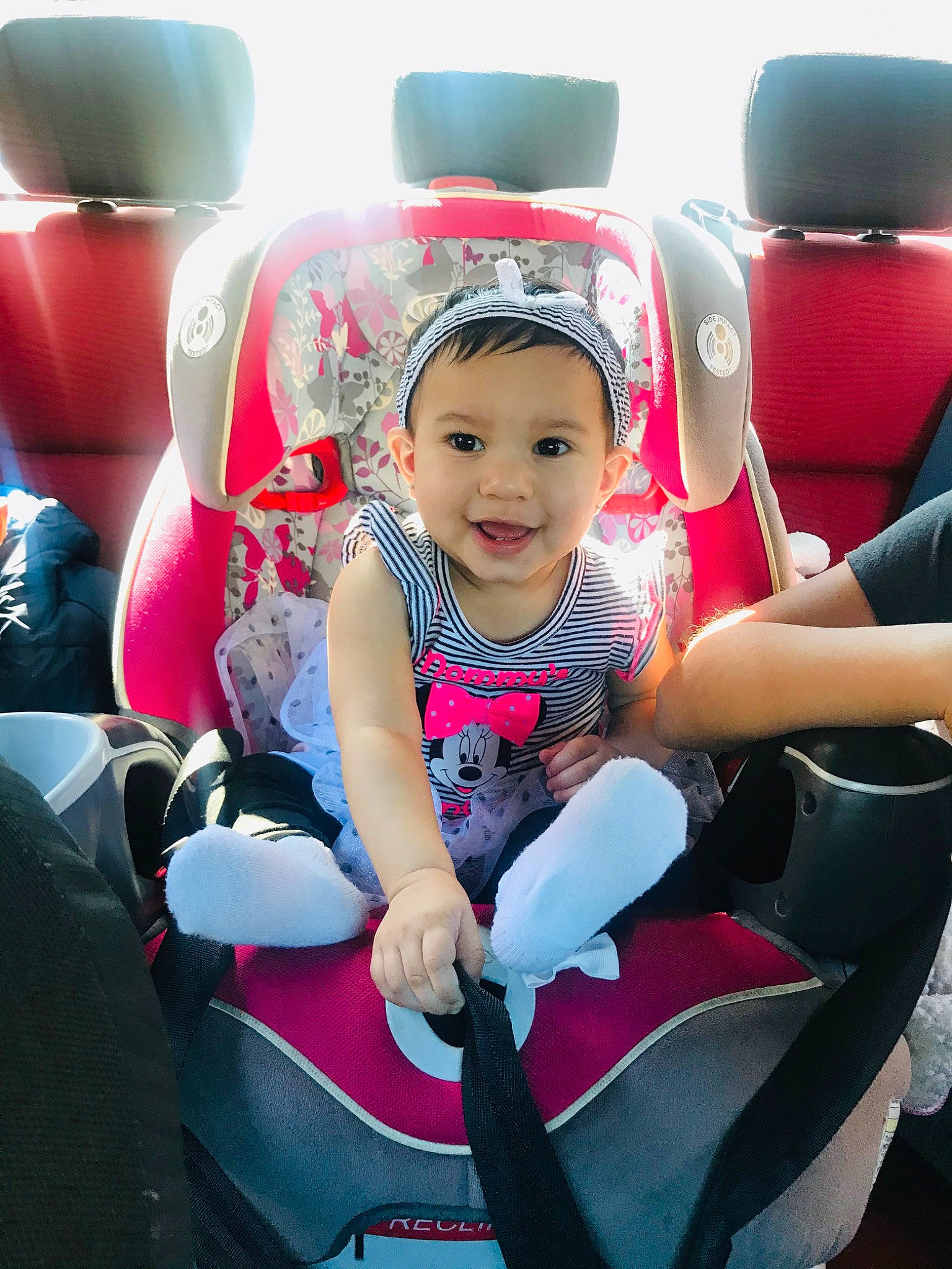 Anáis joined the competition — help win amazing prizes! auto_part, baby, baby_carriage, baby_products, car, car_seat, car_seat_cover, child, fun, headwear, joy, leisure, person, pink, product, toddler, vacation, vehicle
