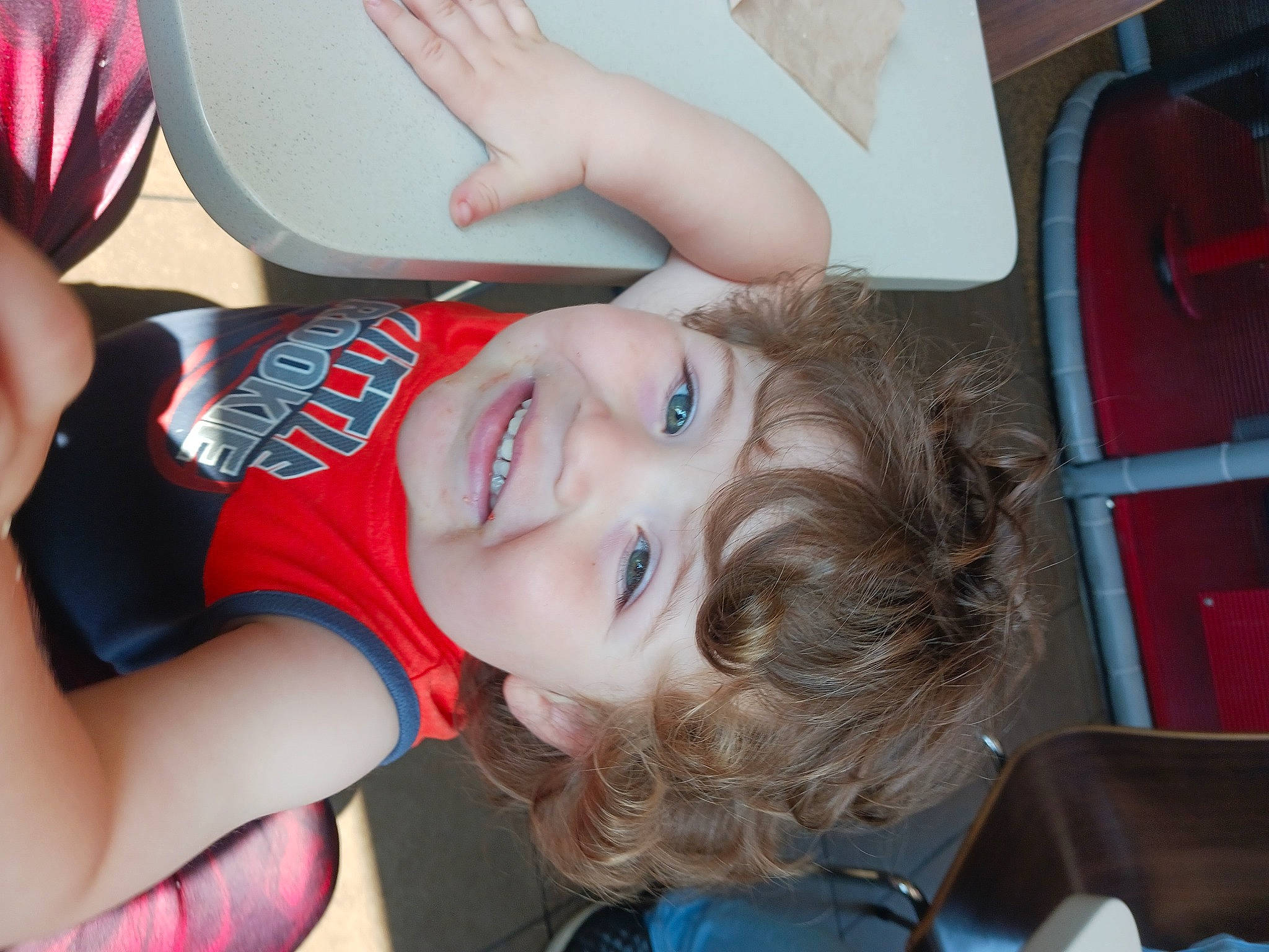 Howard joined the competition — help win amazing prizes! blond, child, elbow, electric_blue, eye, eyelash, fun, hair, happy, hat, joy, leisure, lip, mouth, neck, nose, person, plant, skin, smile