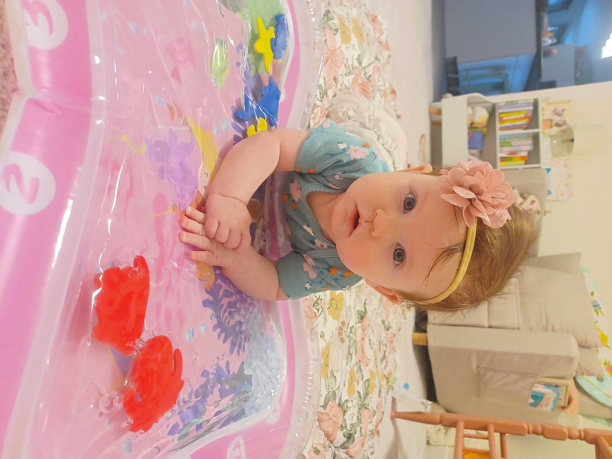 Haisley is registered to the contest to win money with this photo: art, baby, baby_products, baby_toddler_clothing, baby_toys, child, fun, hat, paint, party_supply, person, pink, play, product, room, shelf, shipping_box, textile, toddler, toy