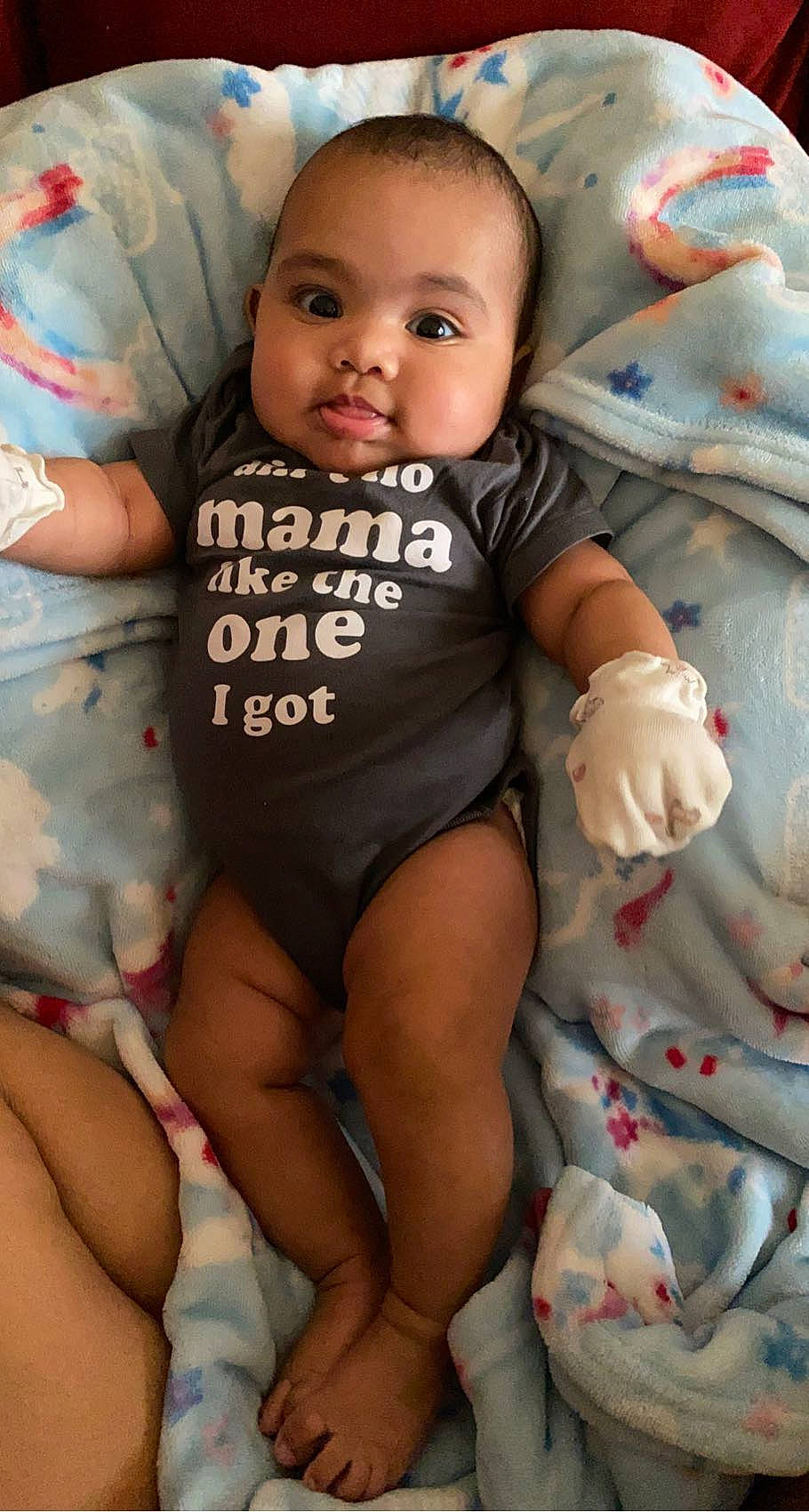 Azjanae is registered to the contest to win money with this photo: arm, baby_toddler_clothing, cheek, comfort, eye, eyebrow, face, facial_expression, hand, head, human_body, iris, leg, lip, mouth, muscle, nose, organ, person, skin