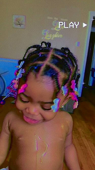 Lani joined the competition — help win amazing prizes! bathing, black_hair, cheek, child, dreadlocks, ear, eyebrow, eyelash, fashion_accessory, forehead, hair_accessory, happy, headband, headpiece, joy, long_hair, magenta, person, pink, purple