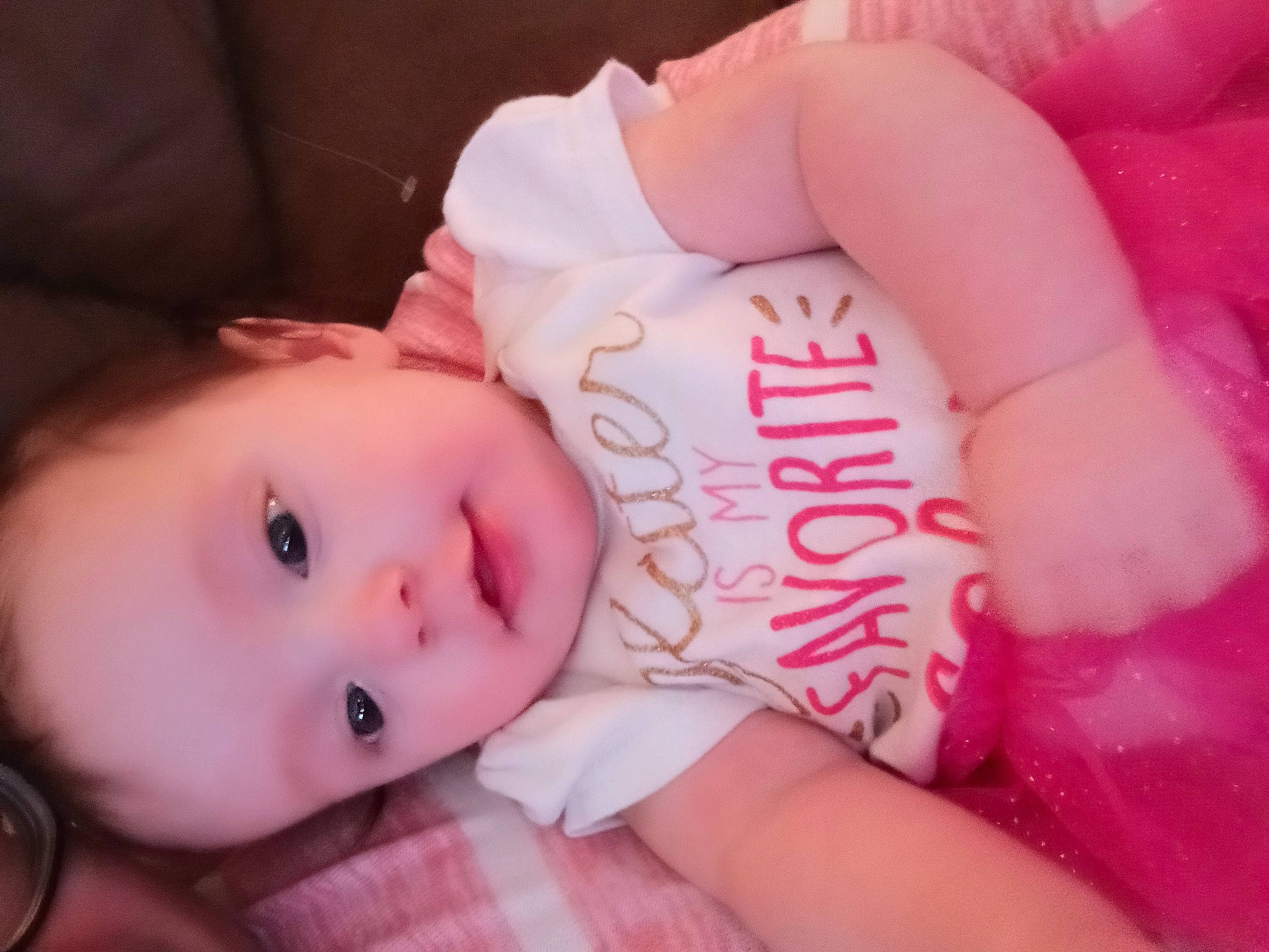 Rylinn joined the competition — help win amazing prizes! baby, baby_toddler_clothing, carmine, cheek, child, comfort, eyelash, font, happy, human_leg, lip, magenta, mouth, nail, peach, person, pink, skin, sweetness, toddler