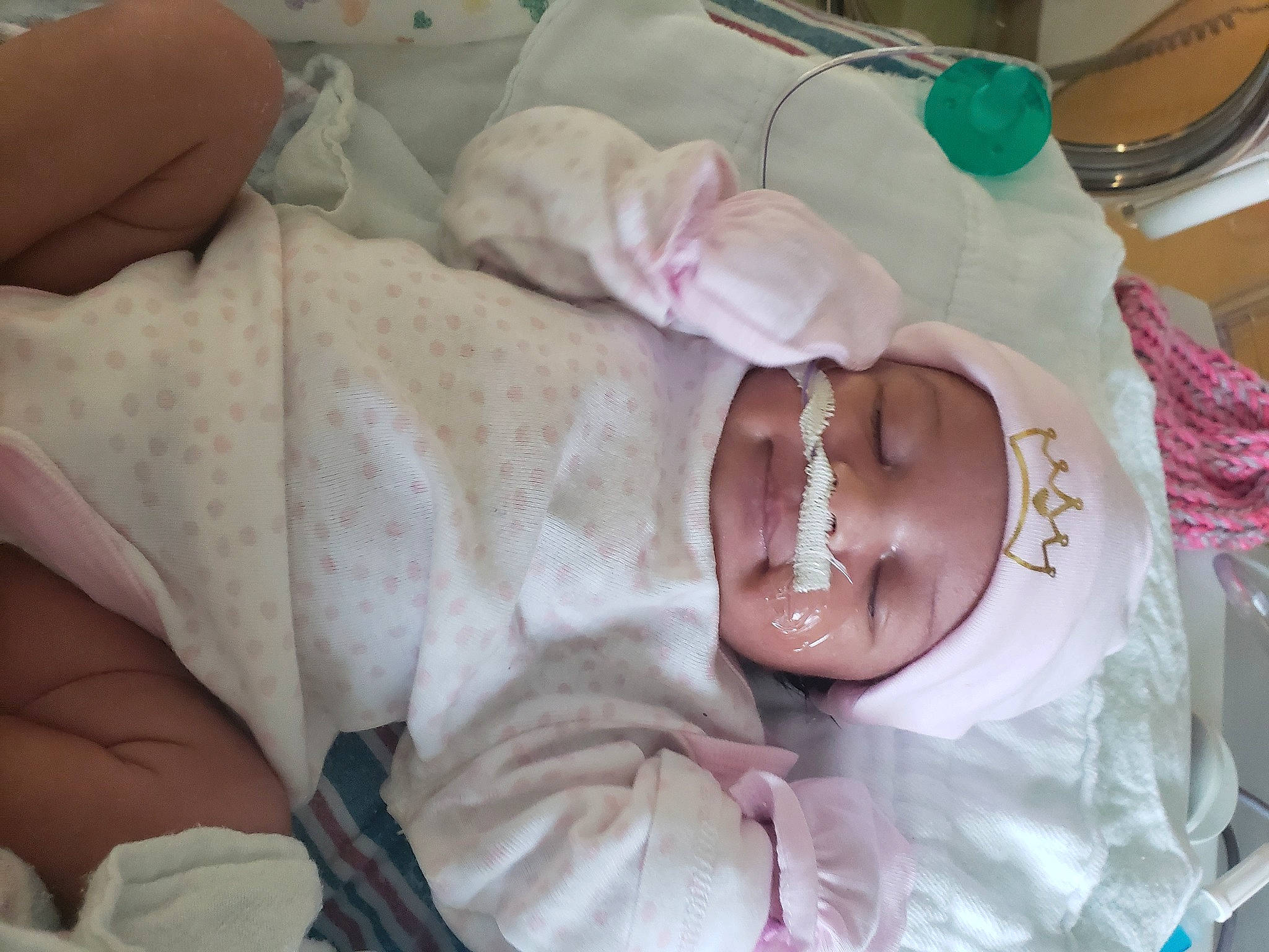 Lauren is registered to the contest to win money with this photo: baby, birth, cheek, child, childbirth, headwear, nap, person, skin, toddler