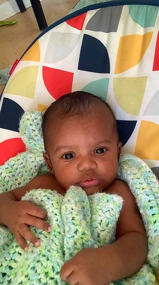 Sekani joined the competition — help win amazing prizes! baby, child, head, person, textile, toddler