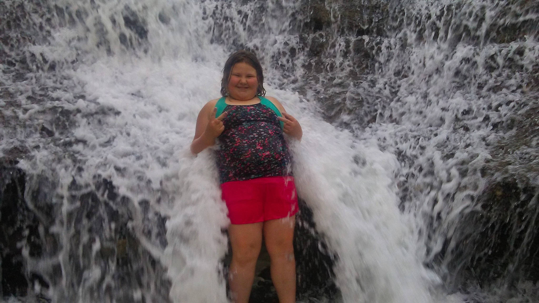 Paityn joined the competition — help win amazing prizes! black_hair, fun, geological_phenomenon, joy, leisure, nature, person, photography, rapid, stream, vacation, water, water_feature, water_resources, watercourse, waterfall