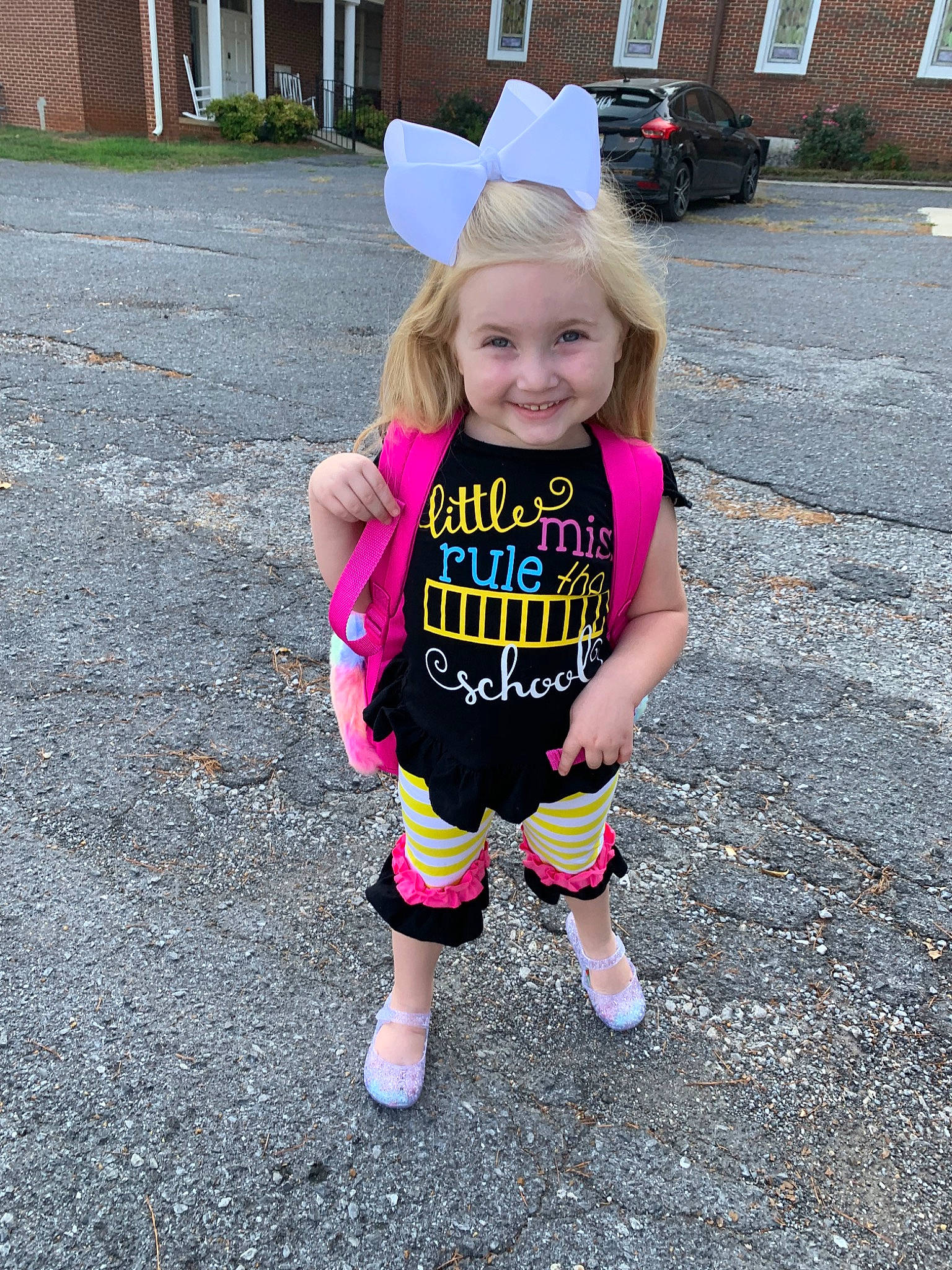 Aubrie joined the competition — help win amazing prizes! baby_toddler_clothing, child, fun, joy, person, pink, plant, play, t_shirt, toddler, vacation