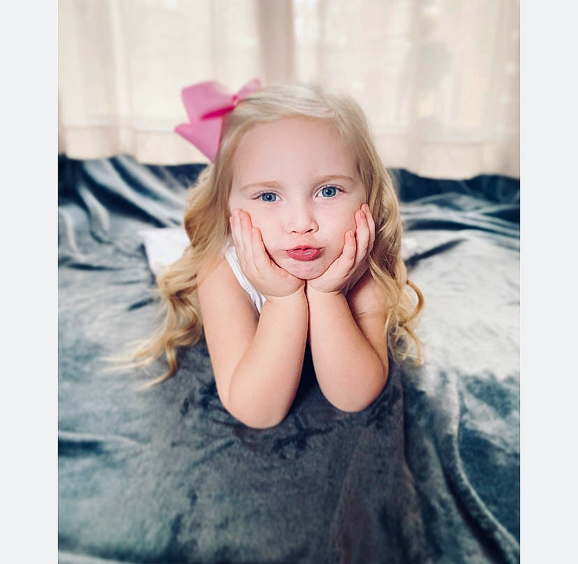 Aubrie joined the competition — help win amazing prizes! beauty, blond, cheek, child, child_model, dress, eye, face, hair, hairstyle, iris, person, photograph, photography, pink, portrait, portrait_photography, skin, smile, snapshot
