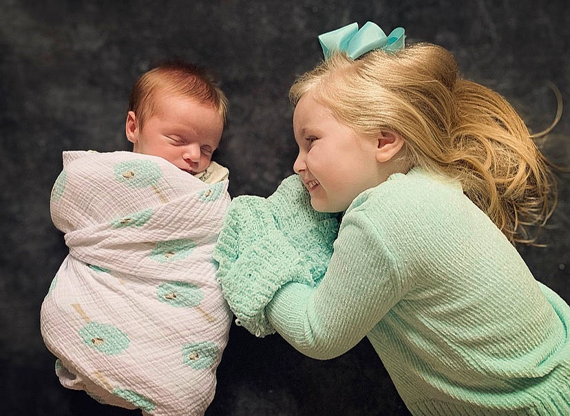 Easton joined the competition — help win amazing prizes! baby, birth, blond, child, daughter, family, happy, hug, human, interaction, love, mother, people, person, sibling, skin, toddler