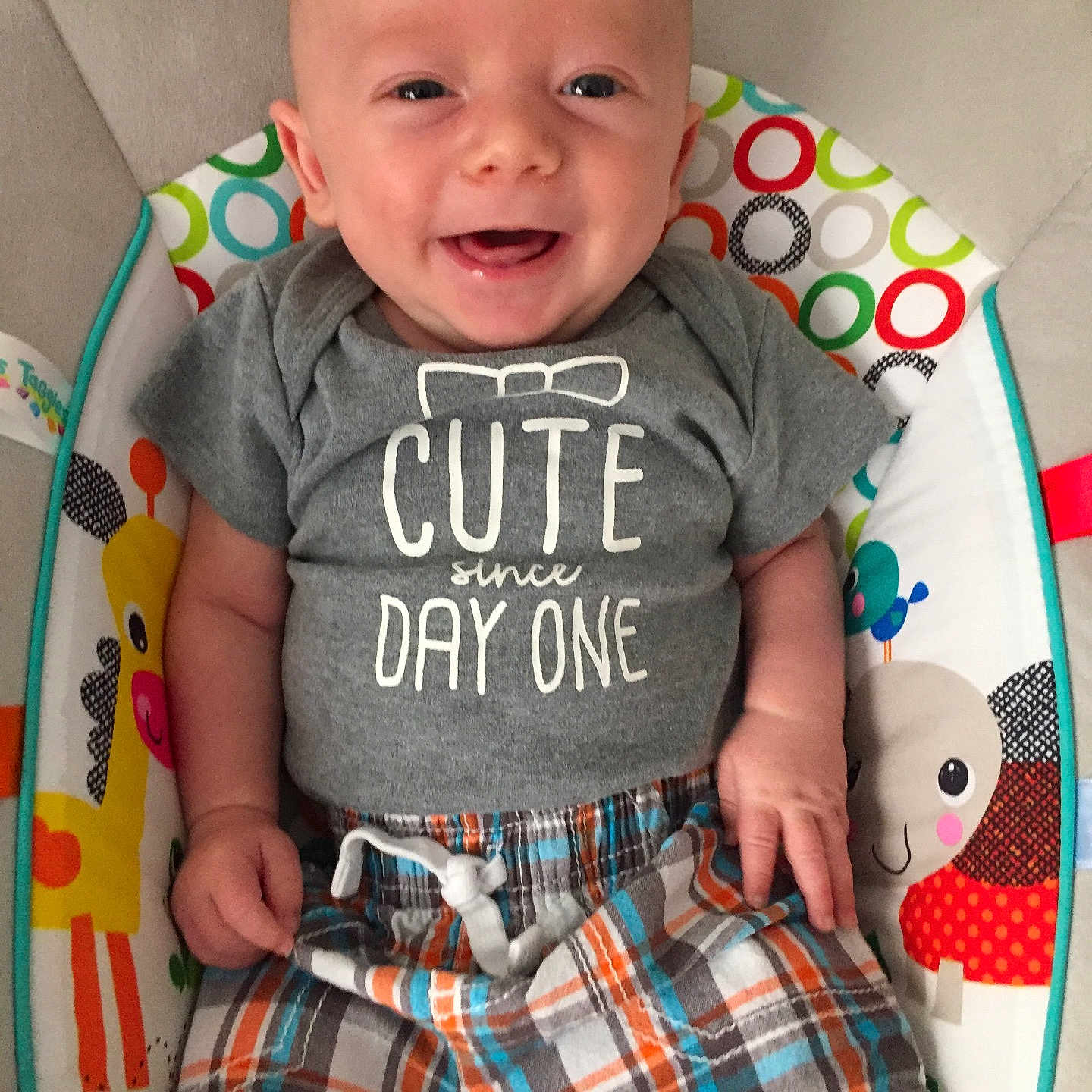 Keagan is registered to the contest to win money with this photo: baby_products, child, day, design, infant, material, pattern, play, product, textile, toddler, toy