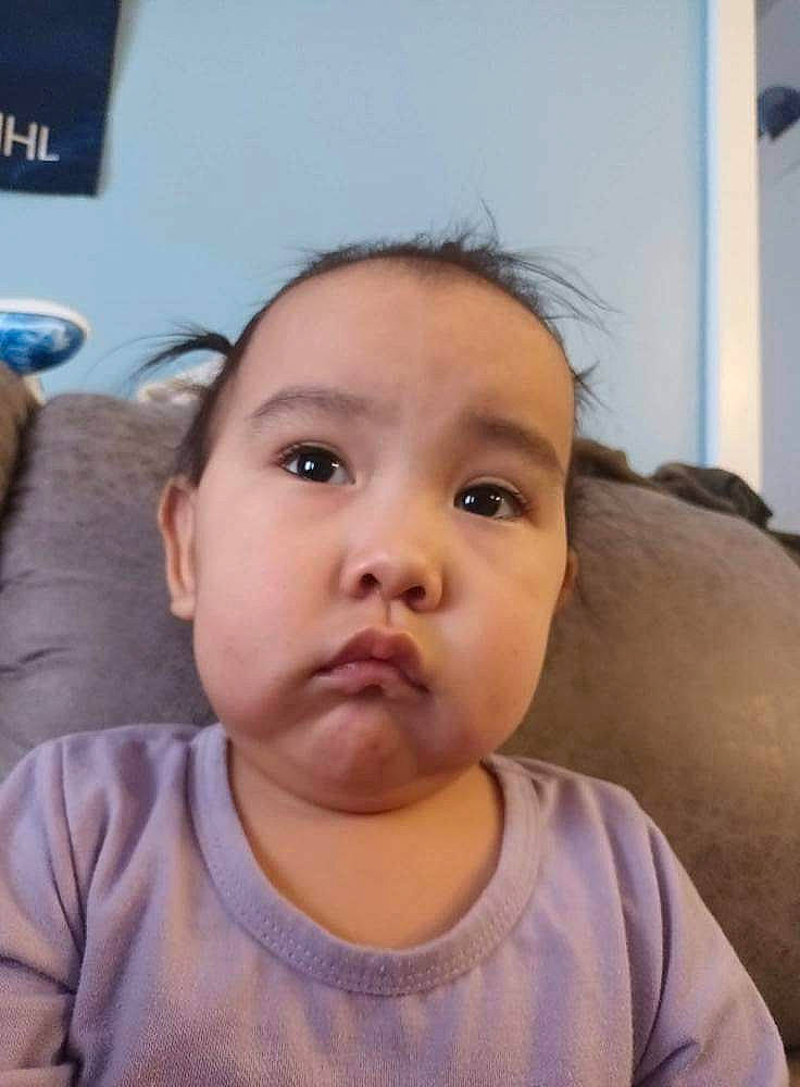 Alyana Rose is registered to the contest to win money with this photo: cheek, ear, eyebrow, eyelash, forehead, fun, gesture, happy, iris, jaw, lip, mouth, neck, no_expression, nose, person, shoulder, sitting, skin, t_shirt