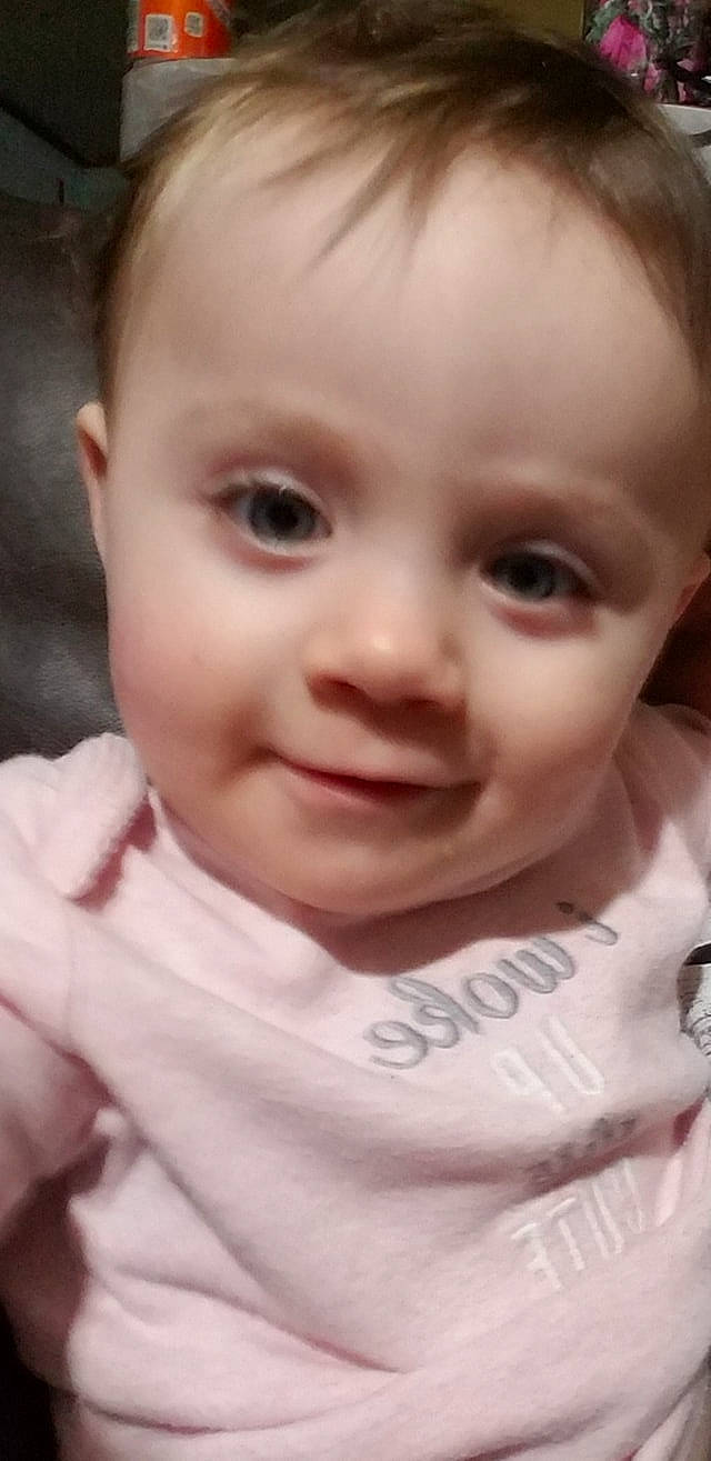 Lacie is registered to the contest to win money with this photo: baby, beauty, cheek, child, chin, close_up, ear, eye, eyebrow, face, facial_expression, forehead, head, iris, joy, lip, mouth, nose, person, skin