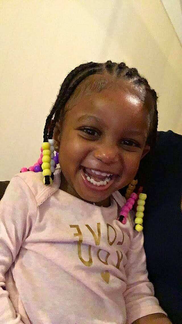 De'Reiyha is registered to the contest to win money with this photo: braid, cheek, child, cool, cornrows, dreadlocks, eyebrow, forehead, hair, hair_accessory, hairstyle, happy, joy, lip, nose, person, pigtail, smile, toddler