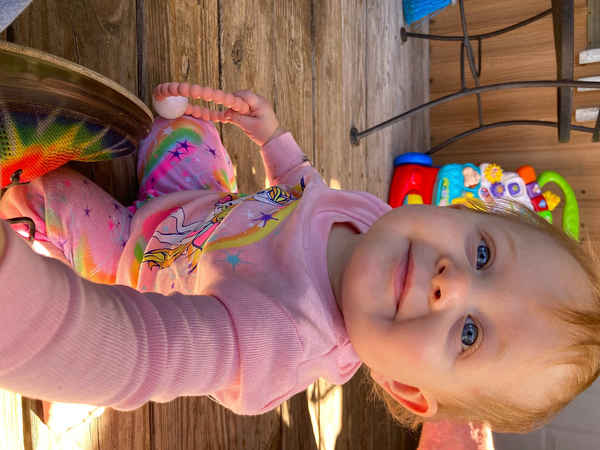 Saleen joined the competition — help win amazing prizes! baby, baby_toddler_clothing, cheek, child, fun, grass, happy, headgear, joy, leisure, magenta, mouth, pattern, person, pink, smile, toddler, toy, wood