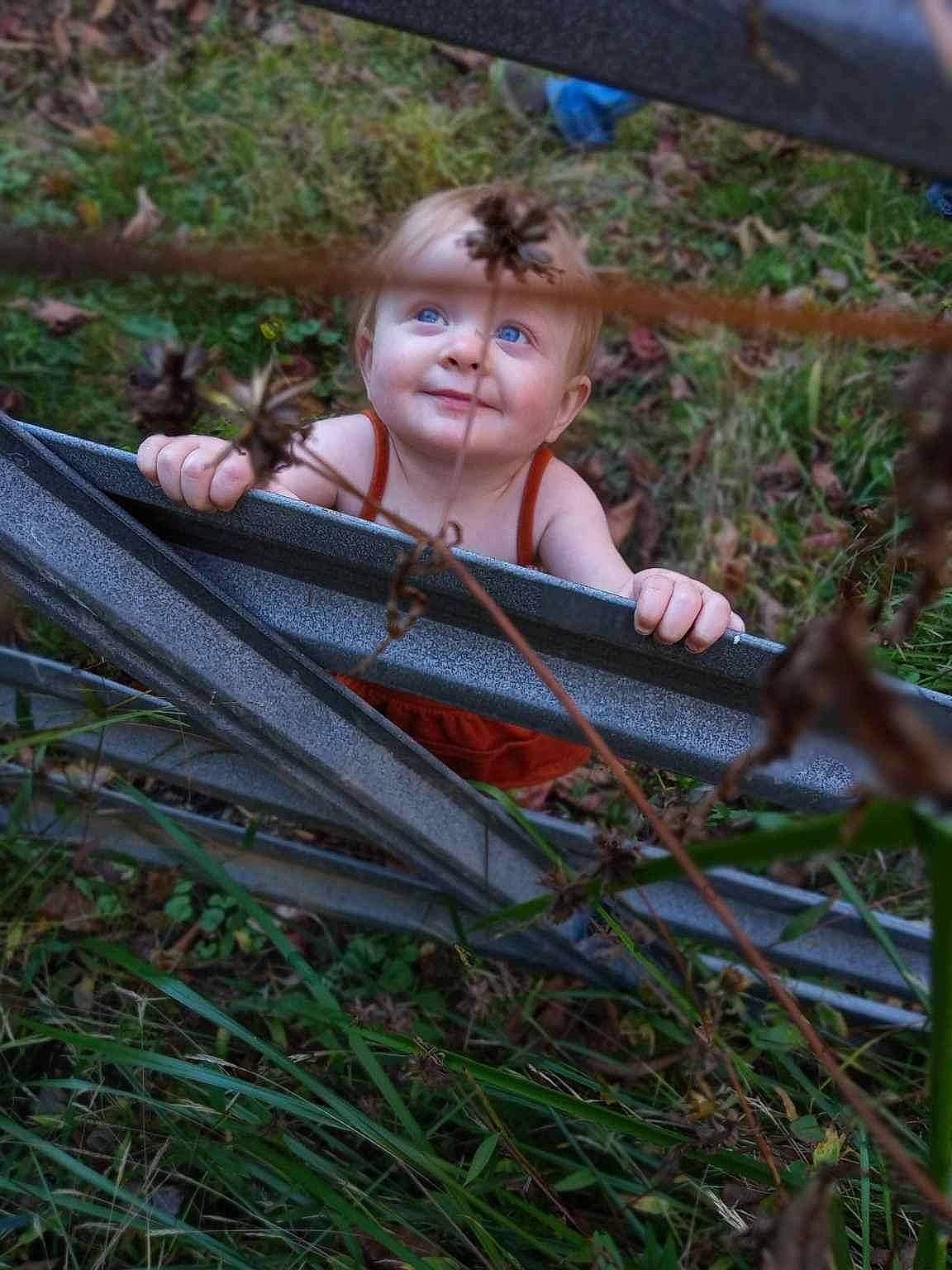 Saleen joined the competition — help win amazing prizes! baby, chair, child, eye, forest, fun, grass, grass_family, happy, head, jungle, leisure, people_in_nature, person, plant, recreation, sitting, smile, toddler, tree