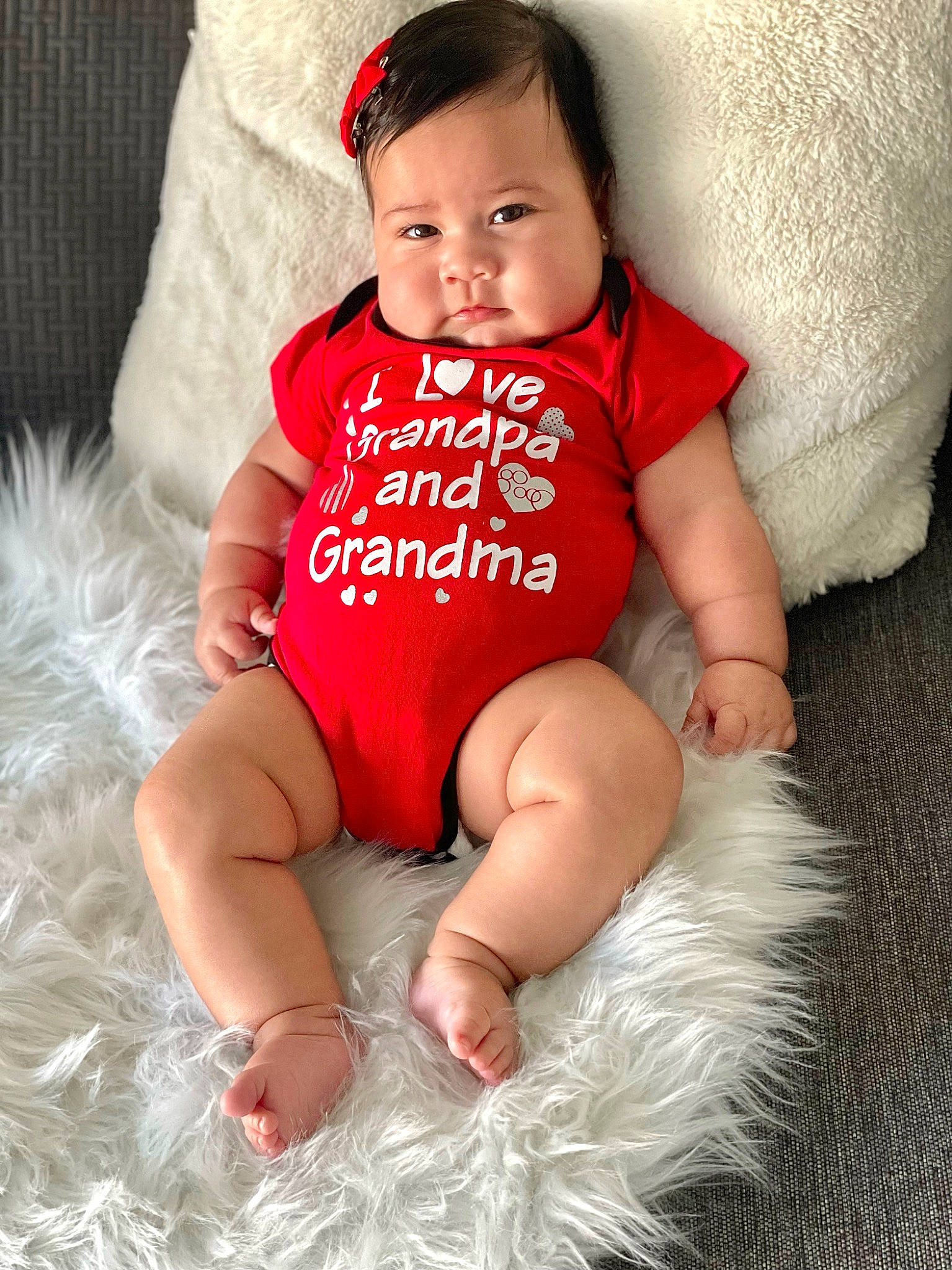 Avery is registered to the contest to win money with this photo: arm, baby, baby_toddler_clothing, eye, face, finger, hand, happy, head, human_body, iris, leg, lip, neck, person, skin, sleeve, stomach, thigh, toddler