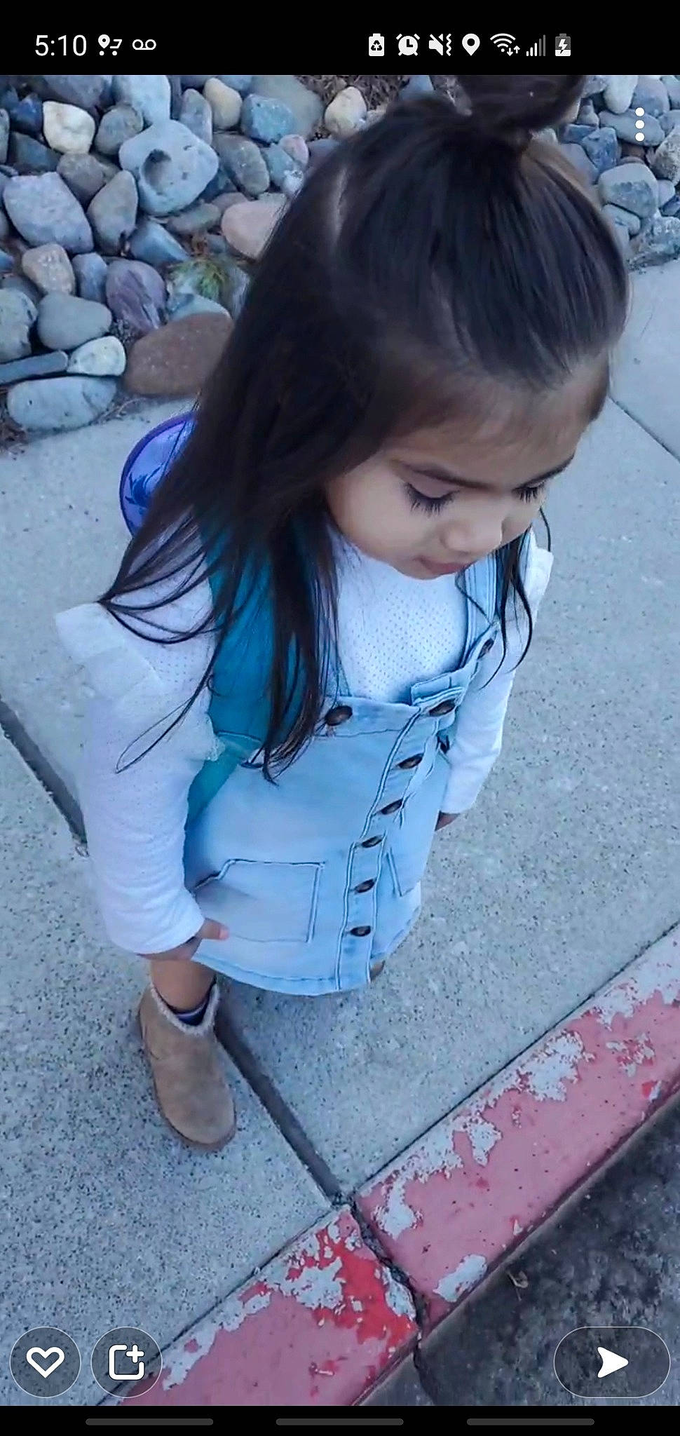 Namiko is registered to the contest to win money with this photo: bangs, black_hair, blue, cool, denim, dress, electric_blue, eyewear, grass, hair, hairstyle, leisure, long_hair, people, person, road_surface, shoe, sleeve, summer, thigh