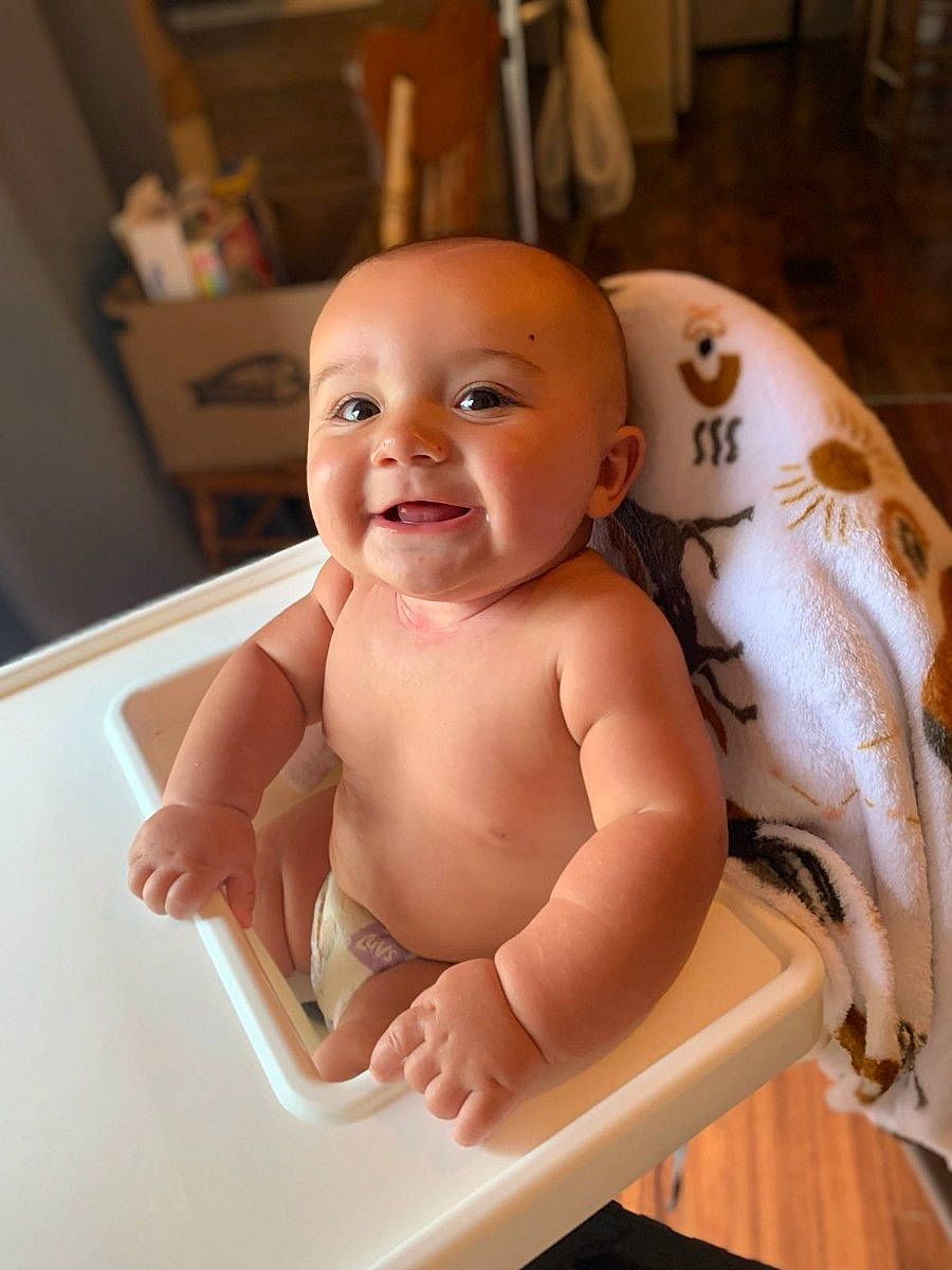 Dawson joined the competition — help win amazing prizes! abdomen, baby, baby_bathing, bathing, cheek, chest, chin, eye, eyebrow, flooring, happy, human_body, iris, joy, lip, mouth, person, smile, stomach, thumb