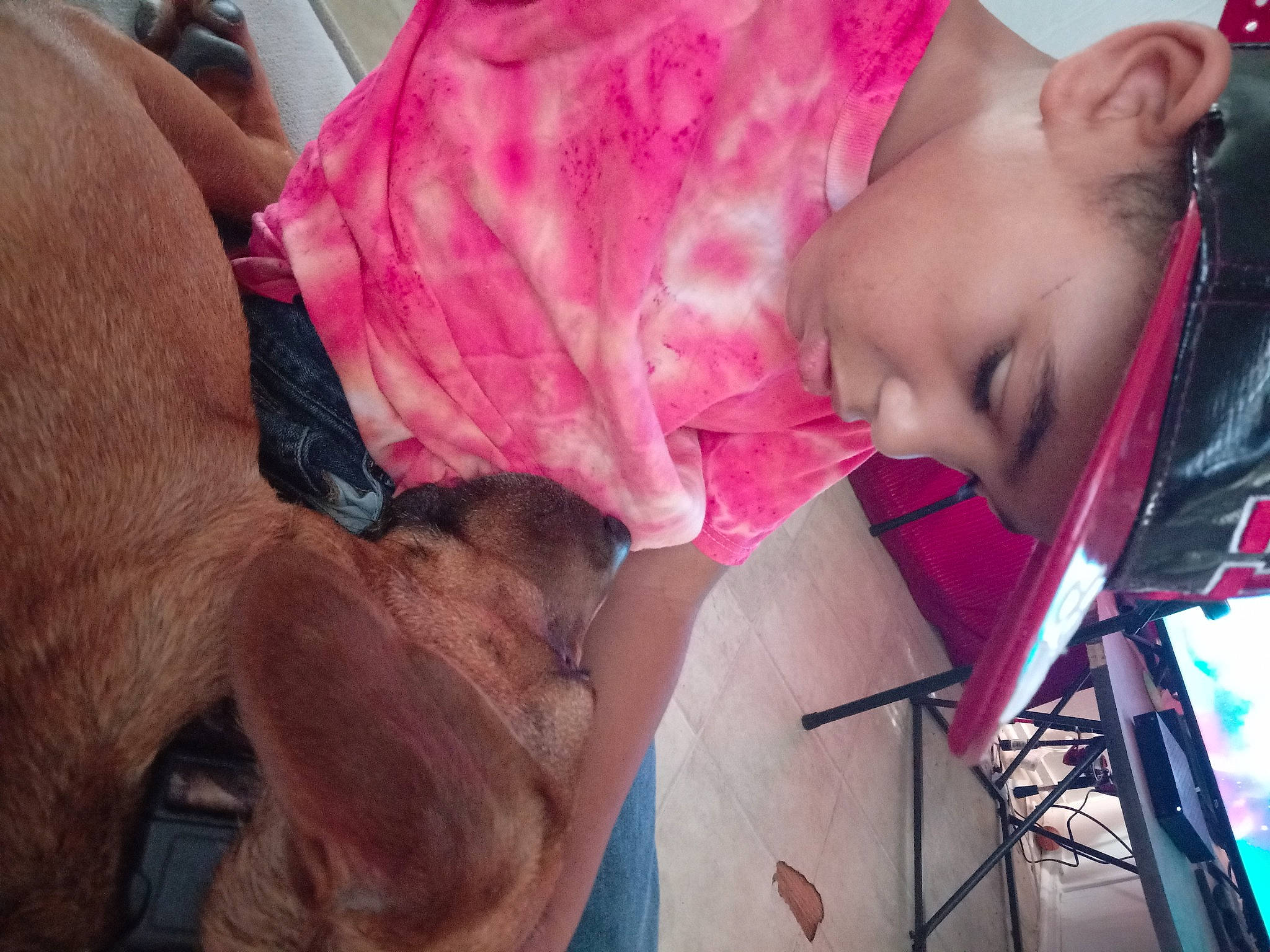 Denzel joined the competition — help win amazing prizes! carnivore, chest, child, companion_dog, dog, dog_breed, ear, eyelash, fun, hairstyle, headwear, human, liver, mammal, mouth, neck, person, pink, skin, vertebrate