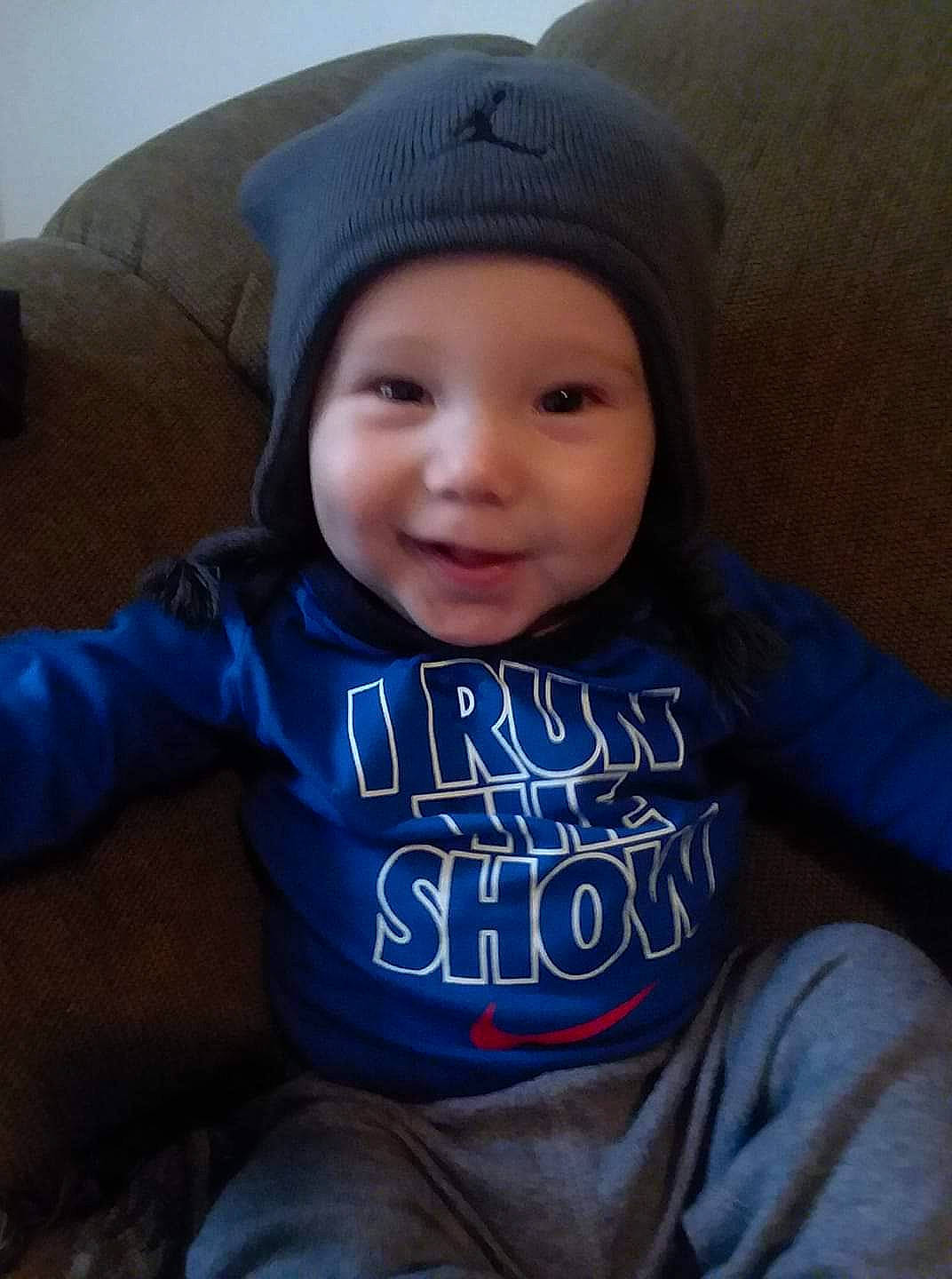 Arthur joined the competition — help win amazing prizes! baby, beanie, blue, cheek, child, cloud, cool, face, facial_expression, happy, head, headgear, headwear, hoodie, nose, outerwear, people, person, skin, sky