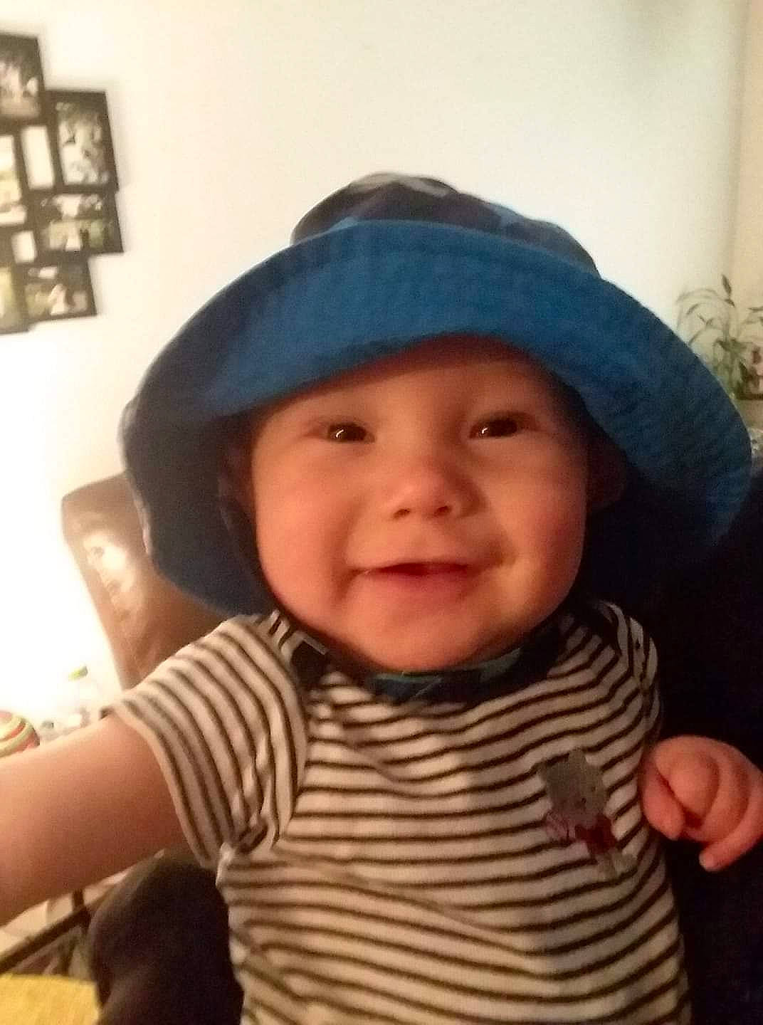 Arthur joined the competition — help win amazing prizes! baby, cap, cheek, child, clothing, cool, fashion_accessory, hat, head, headgear, person, skin, smile, sun_hat, toddler