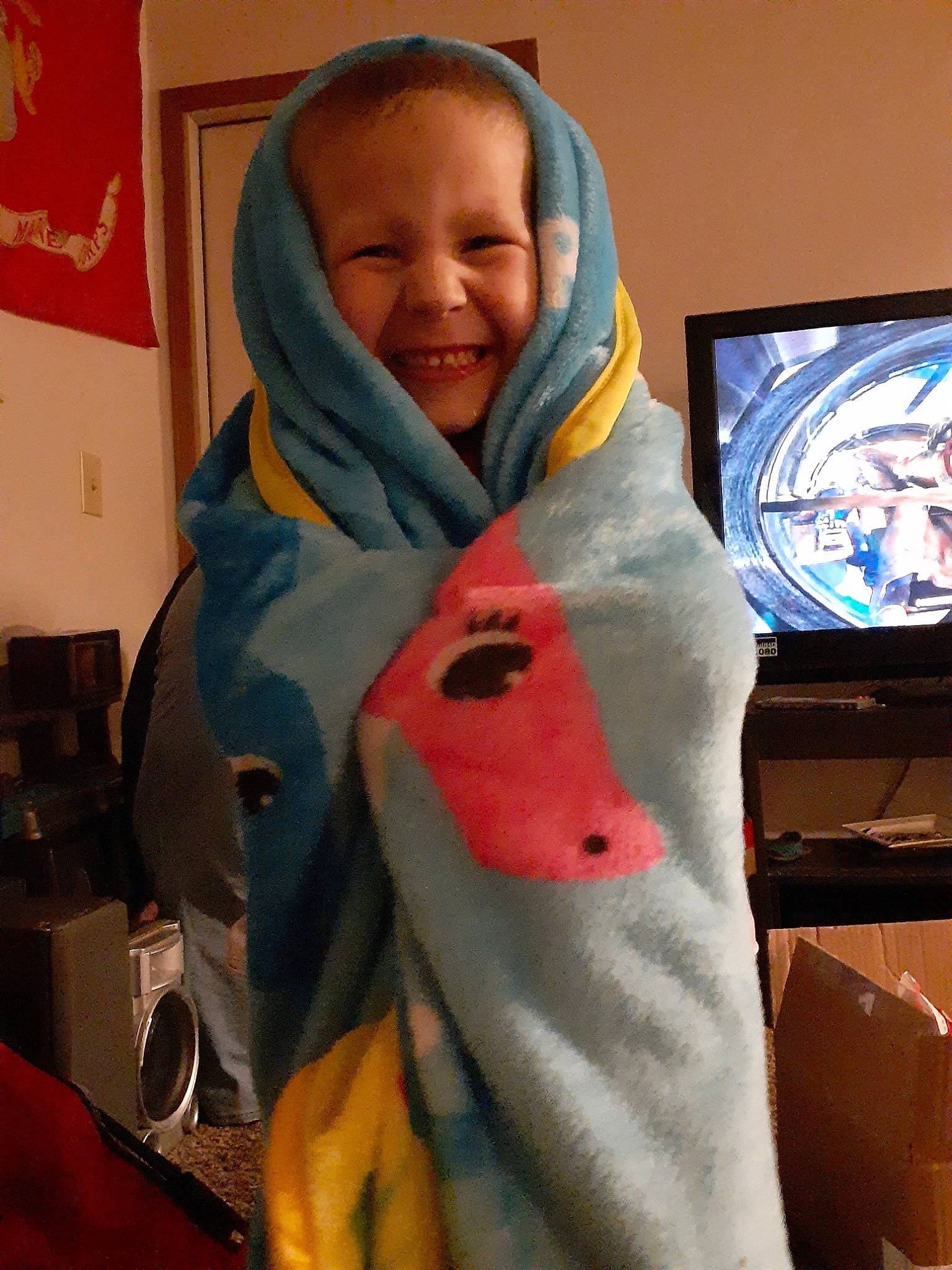 Tyson is registered to the contest to win money with this photo: child, joy, person