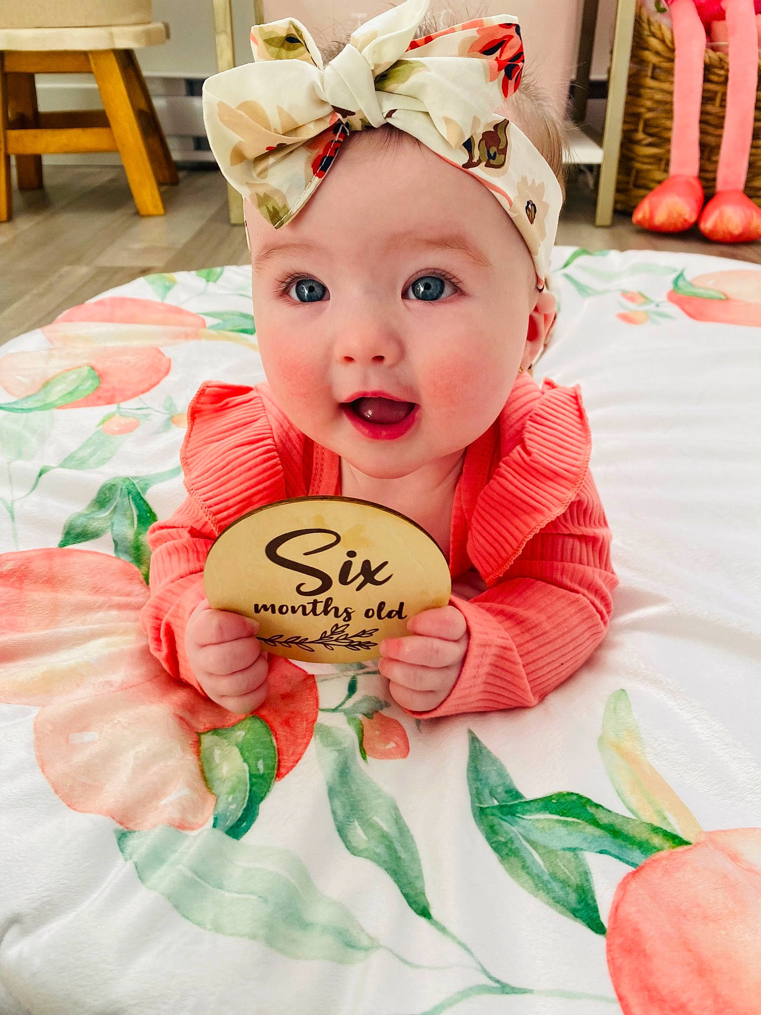 Brielle joined the competition — help win amazing prizes! baby, baby_toddler_clothing, birthday, cheek, child, event, eye, face, green, happy, head, headband, headpiece, headwear, party_supply, person, petal, pink, skin, smile