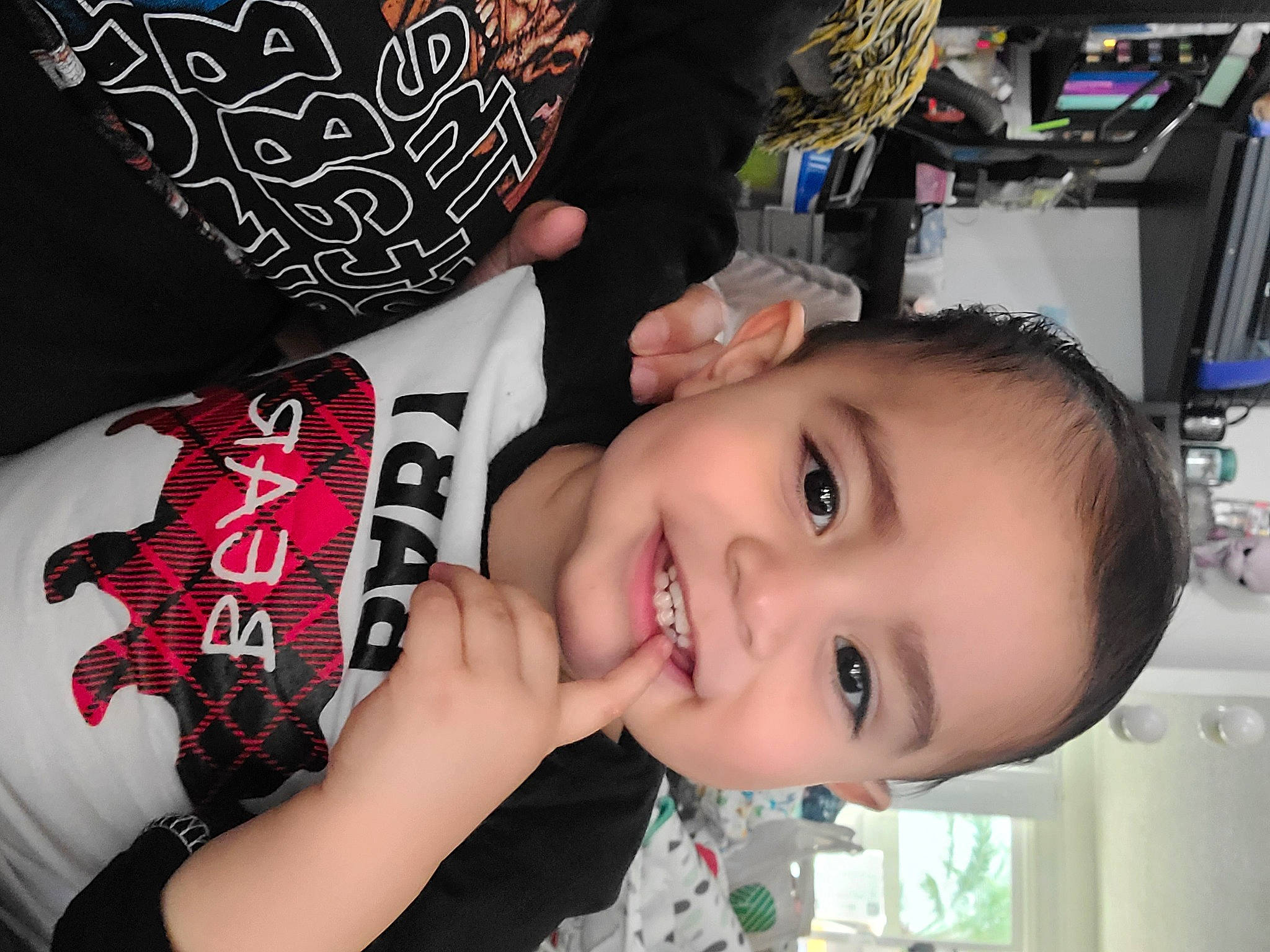 Roman joined the competition — help win amazing prizes! baby_toddler_clothing, beauty, black_hair, cheek, child, cool, eyelash, finger, fun, happy, joy, mouth, nose, person, product, room, skin, sleeve, smile, snapshot